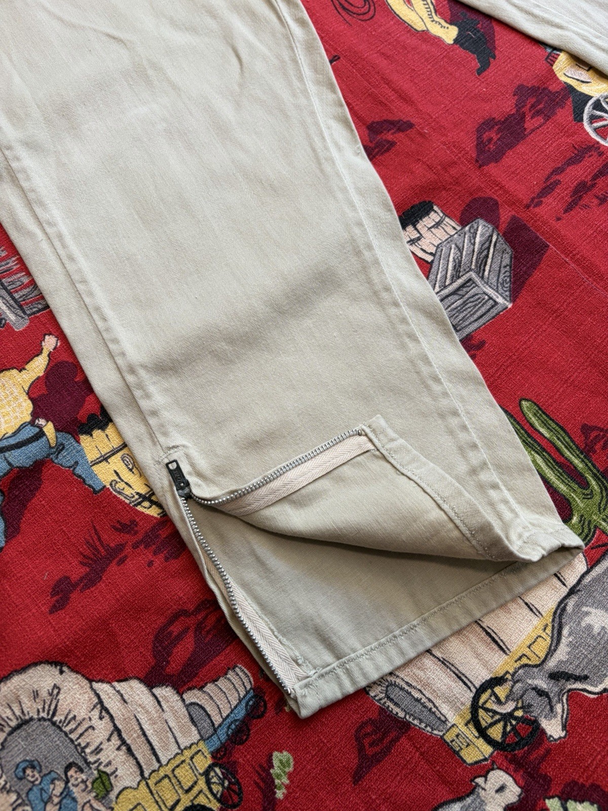 Vintage 1950s Women’s Western Pants Pearl Snap Side Zips Size Small XS Cowgirl