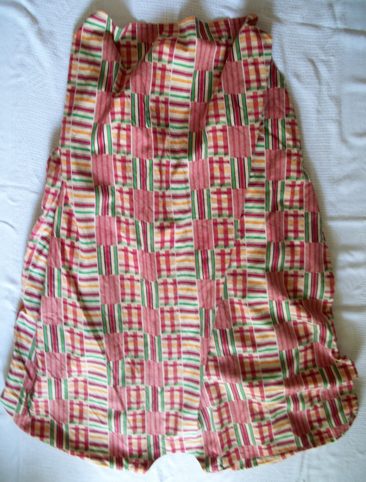 Vintage Free Island African Style Balloon Dress Kaftan One Size Cotton
