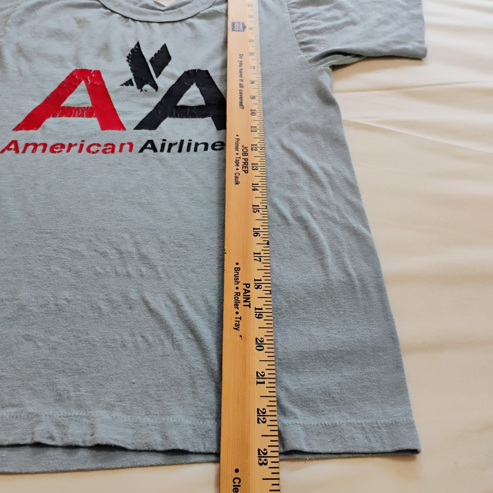 Vintage 80s American Airlines Tee T-Shirt Single Stitch Short Sleeve Blue Small