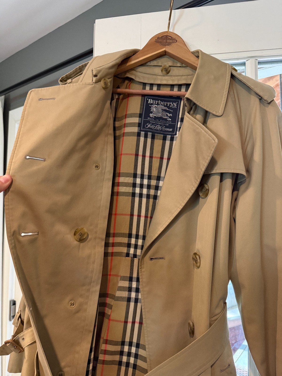 Vintage Burberrys’ Saks 5th Ave trench coat