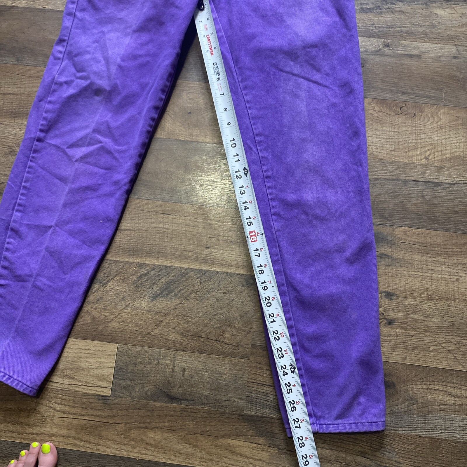 No! Jeans Absolutely Blues Vtg Purple Denim Jeans size 3 MOM high waist