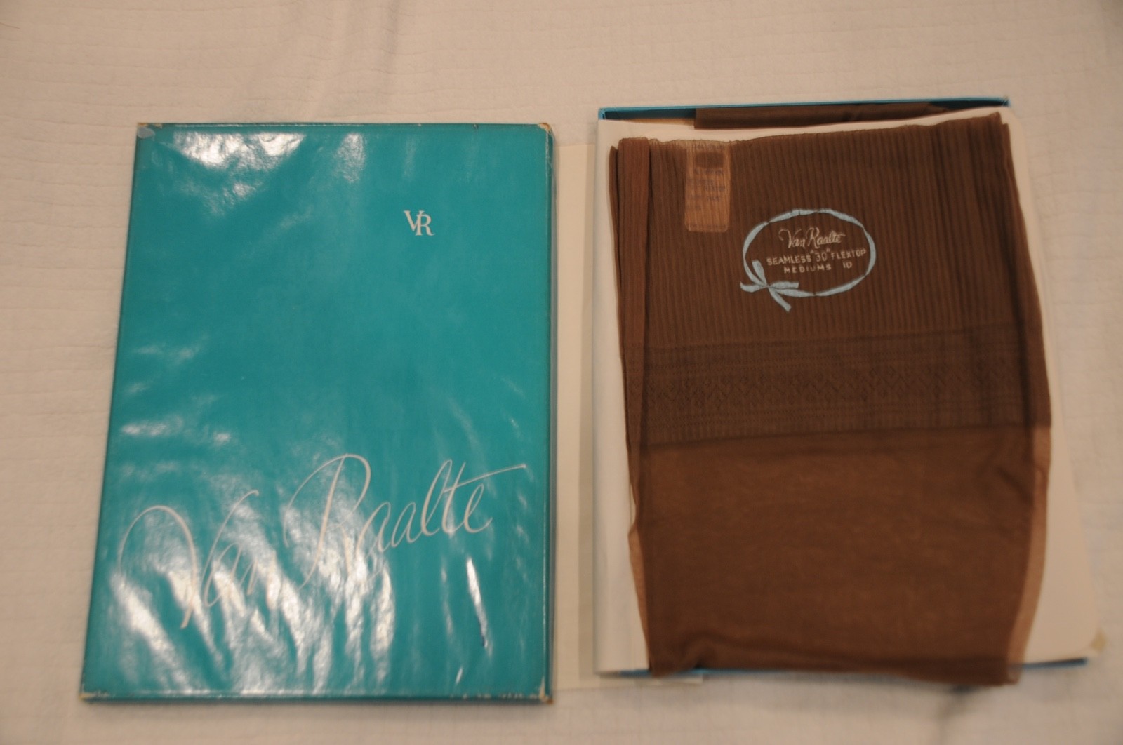 Vintage Van Raalte Nylon Stockings Size 10 M 1 Pair