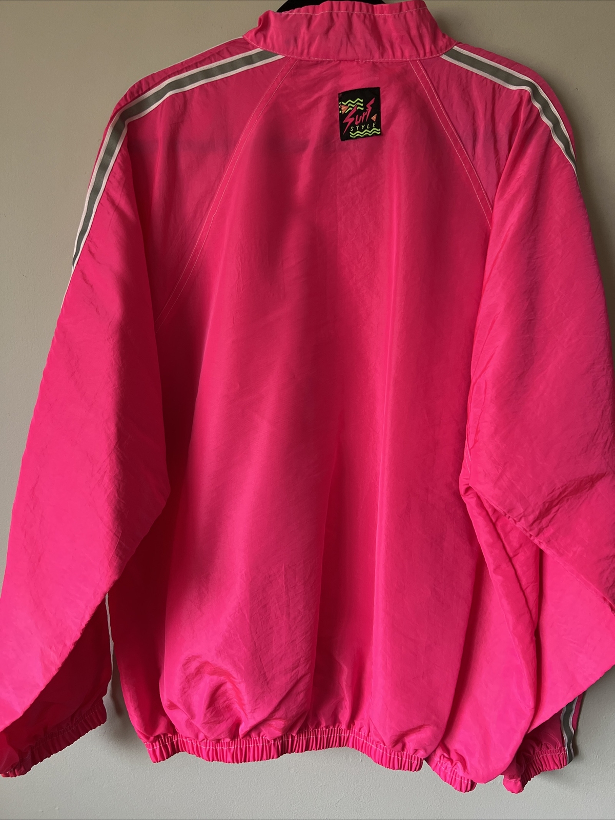 Vintage 90s SURF STYLE Panama City Beach Windbreaker Ying Yang One Size Y2K