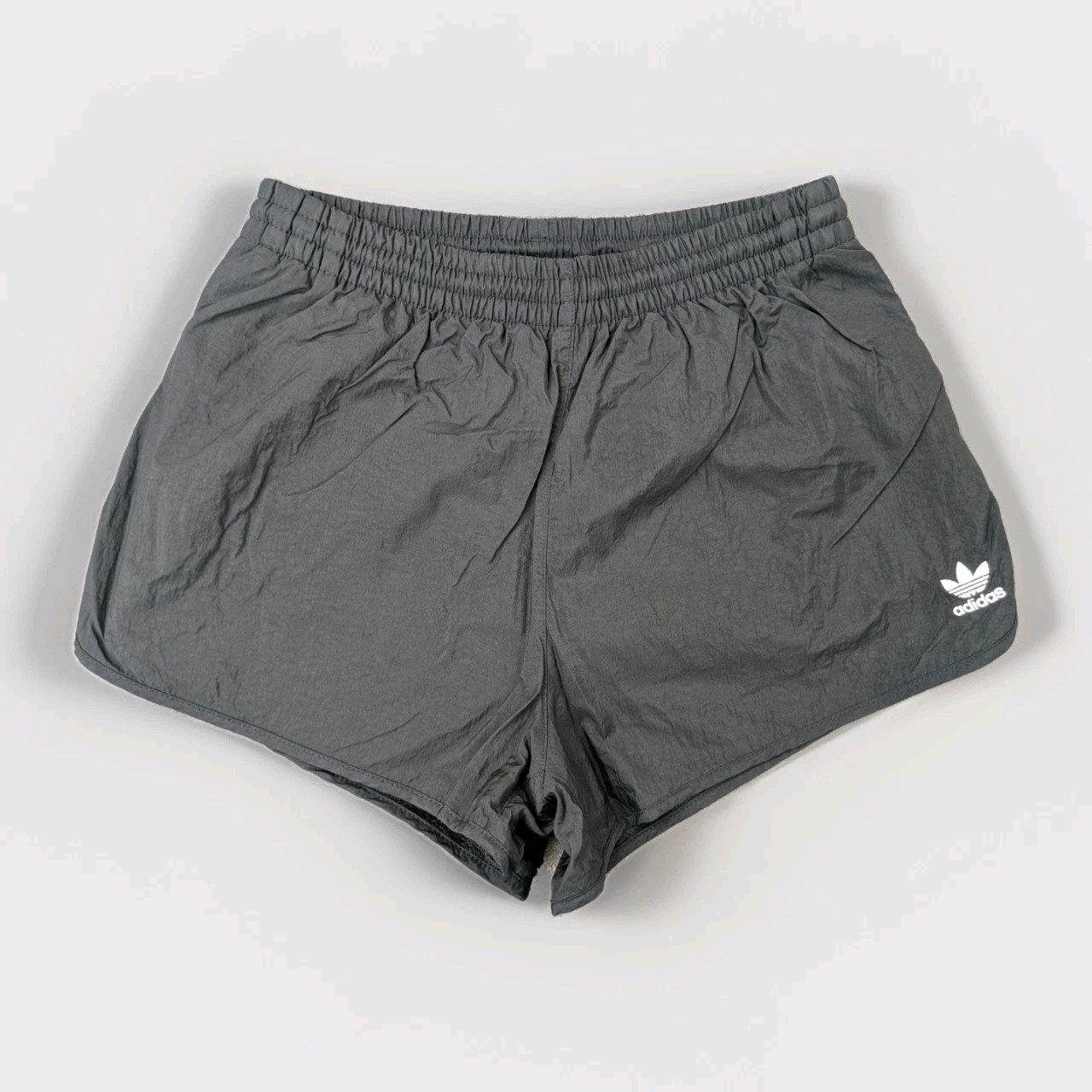 Adidas Like NEW Sprinter Nylon Shorts Running Womens 36 Black Running Sports Gym