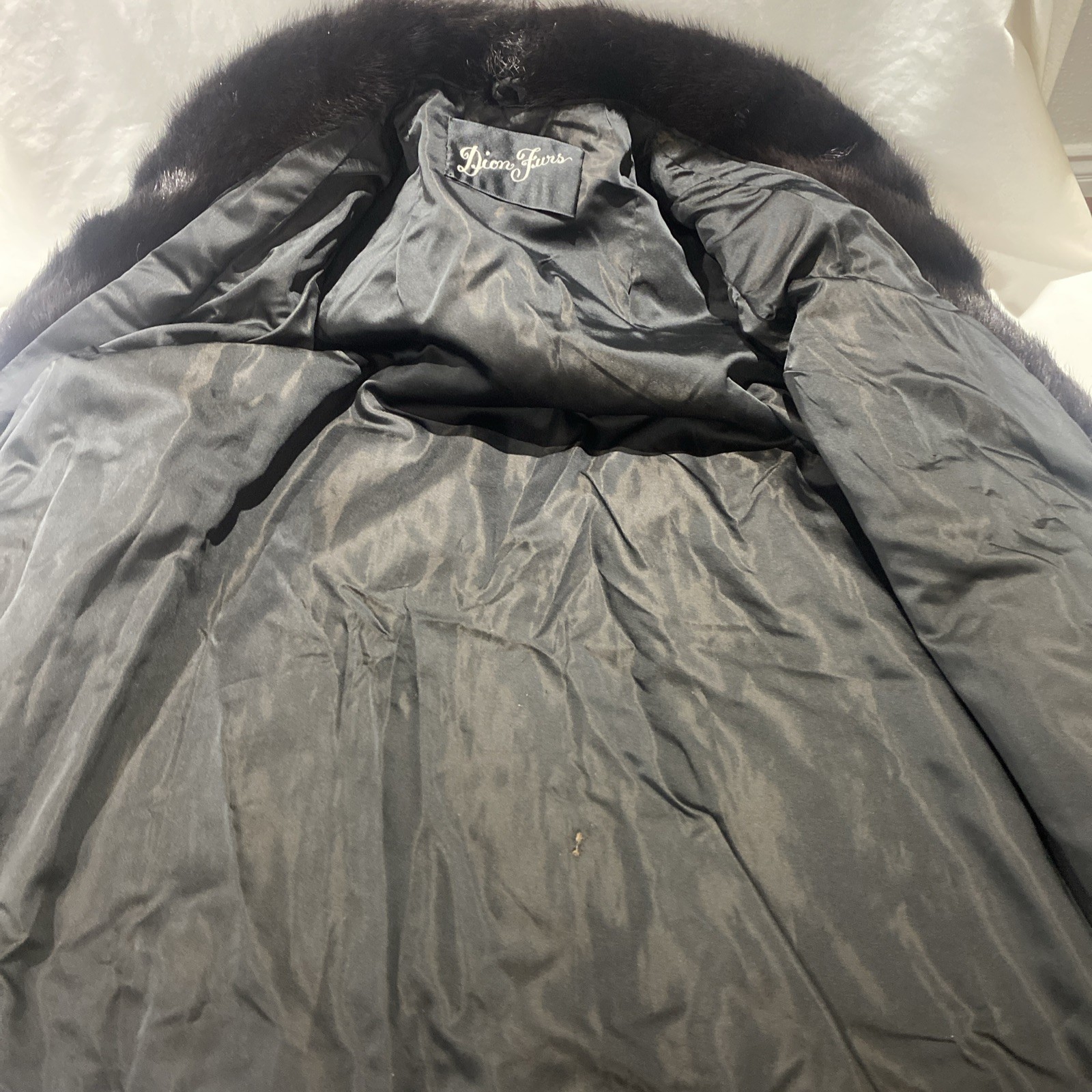 Glamorous Vintage Dion Furs Black Mink Coat