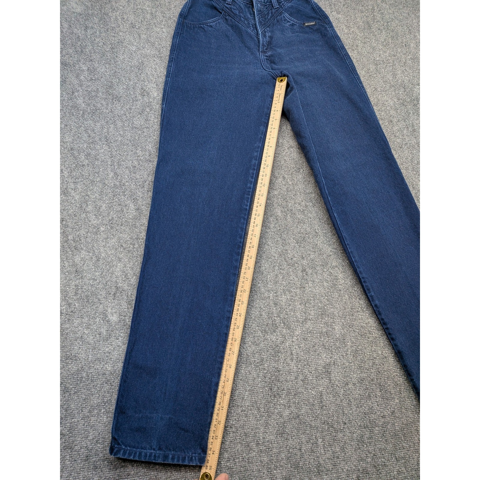 Vintage Rockies Jeans Women’s 9 26×35 High Waist Dark Wash Western Mom Jeans VTG