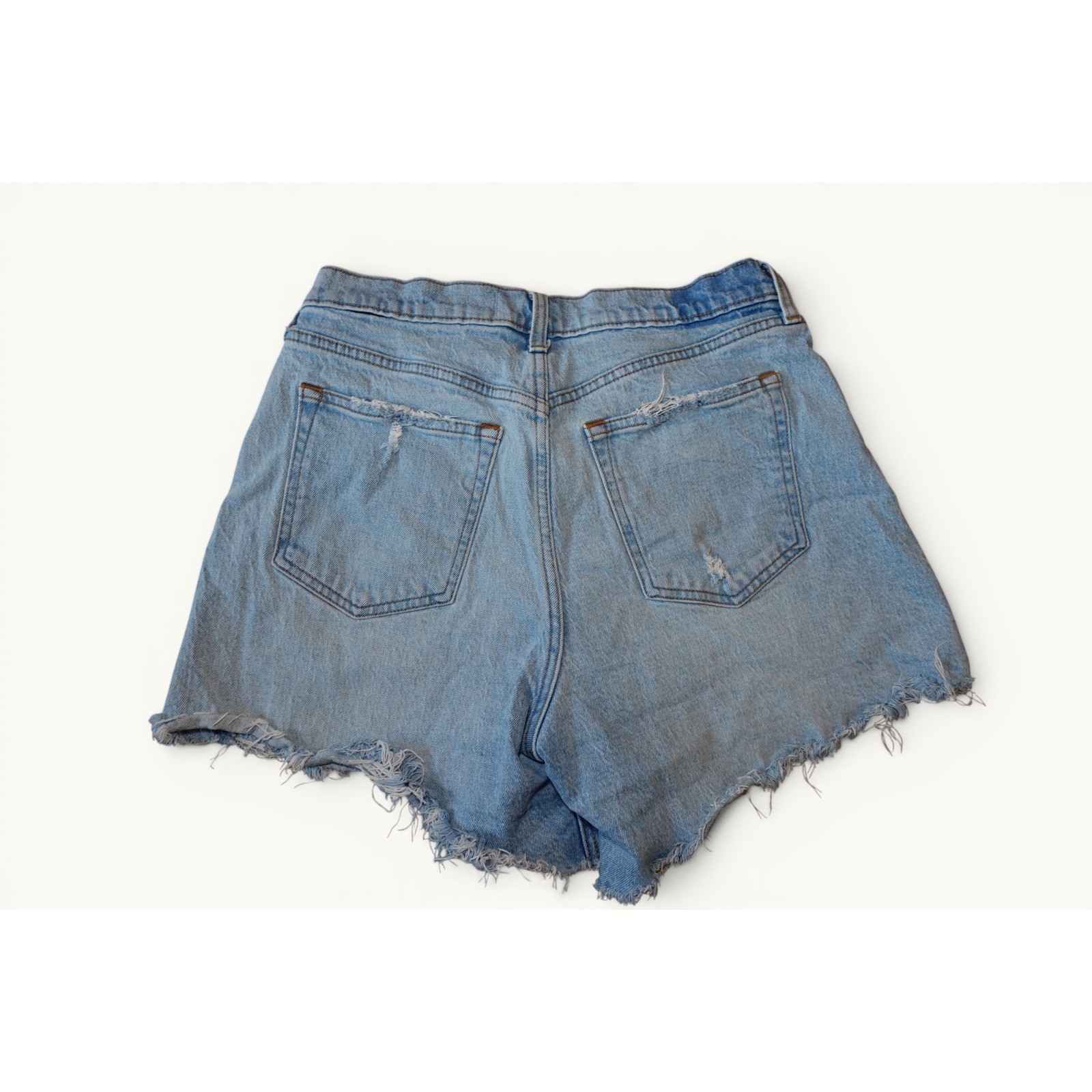 Abercrombie & Fitch The 90s Baggy Shorts Low Rise Denim Light Wash Size 29