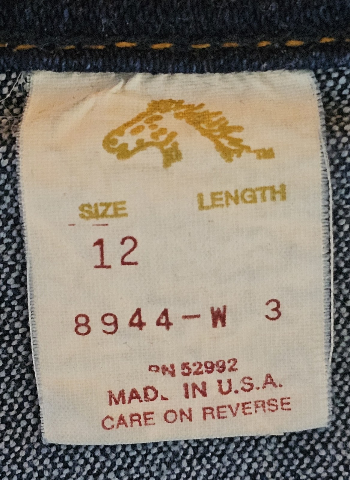 VTG 80’s Jordache Jeans Women Size 12 29×32 Dark Blue Denim Horse Head Retro Mom