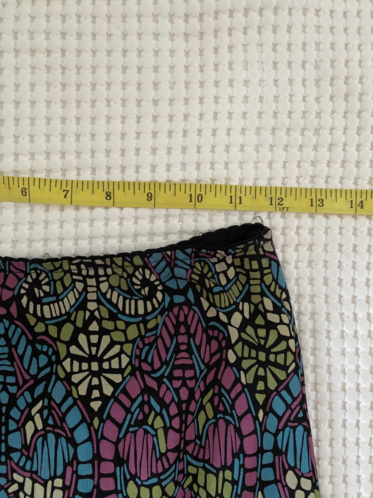 Vintage 1990s Nanette Lepore Moasic Slip Skirt Fairy Whimsygoth Small