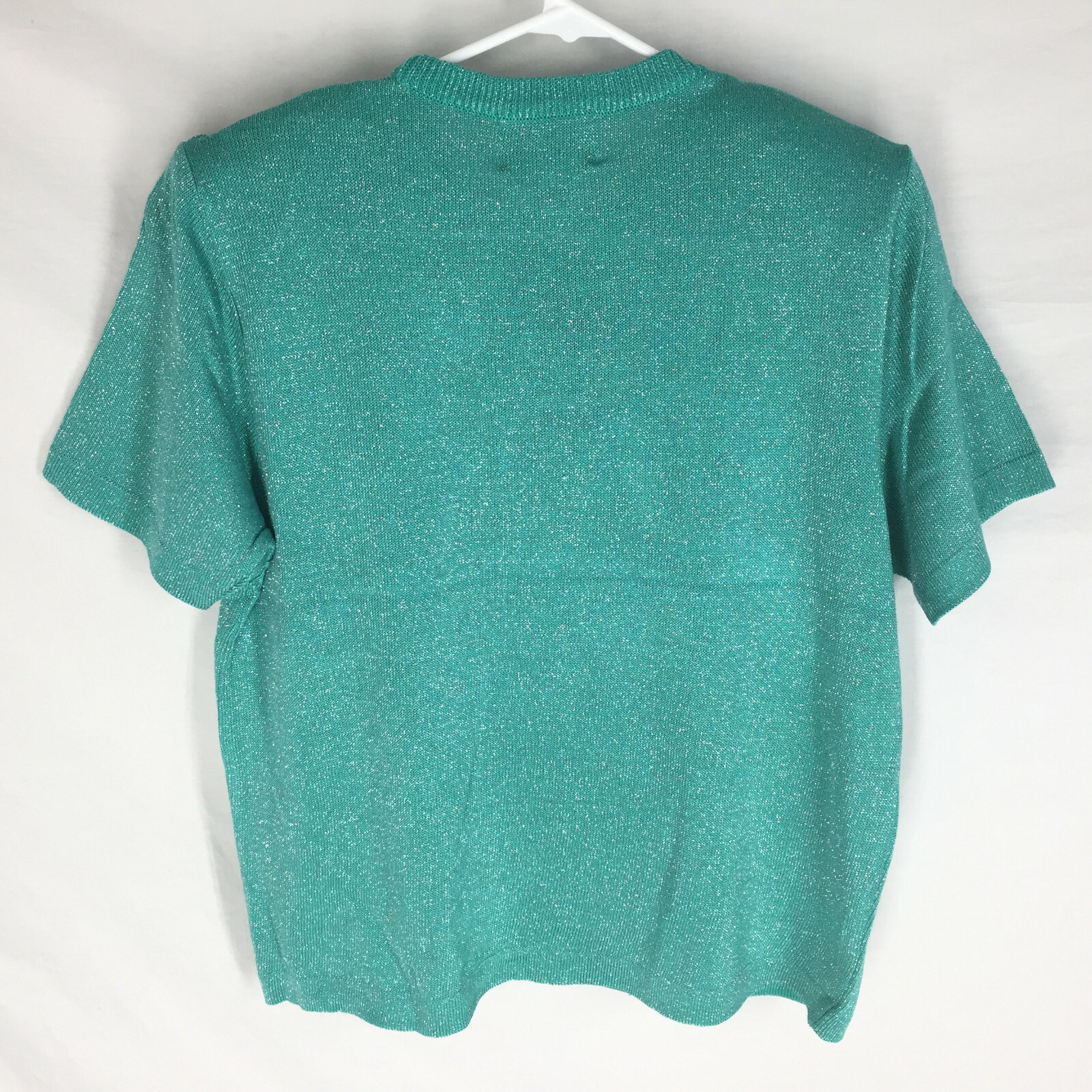 NEW VTG Rochelle California Sweater Size Medium Shoulder Pads Pinup Retro Green