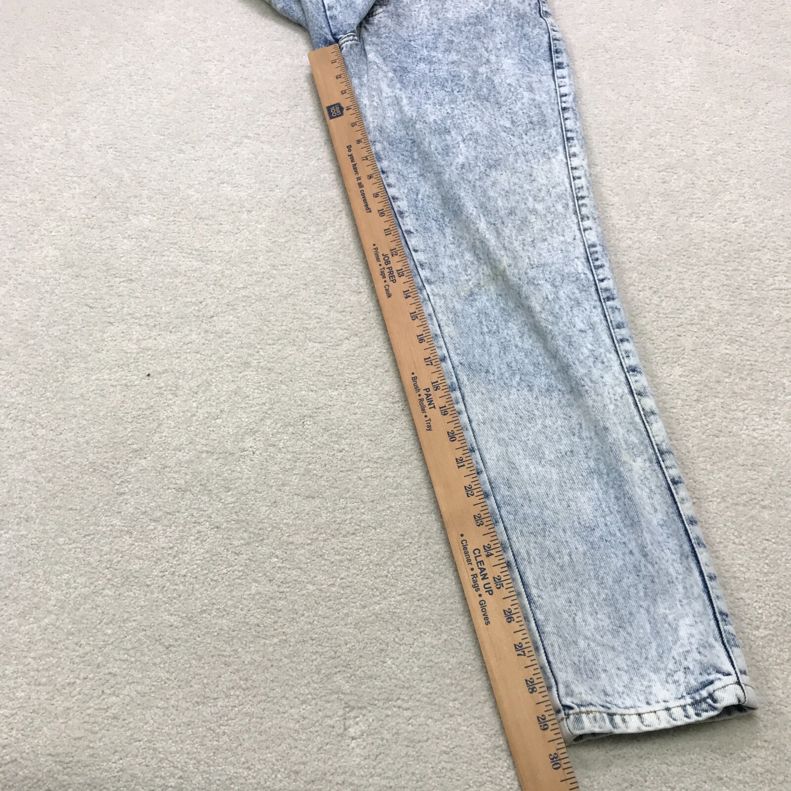 Vintage Jeans Womens 7 / 8 (24 in.) Sasson Mom Acid Washed High Waisted STAINED
