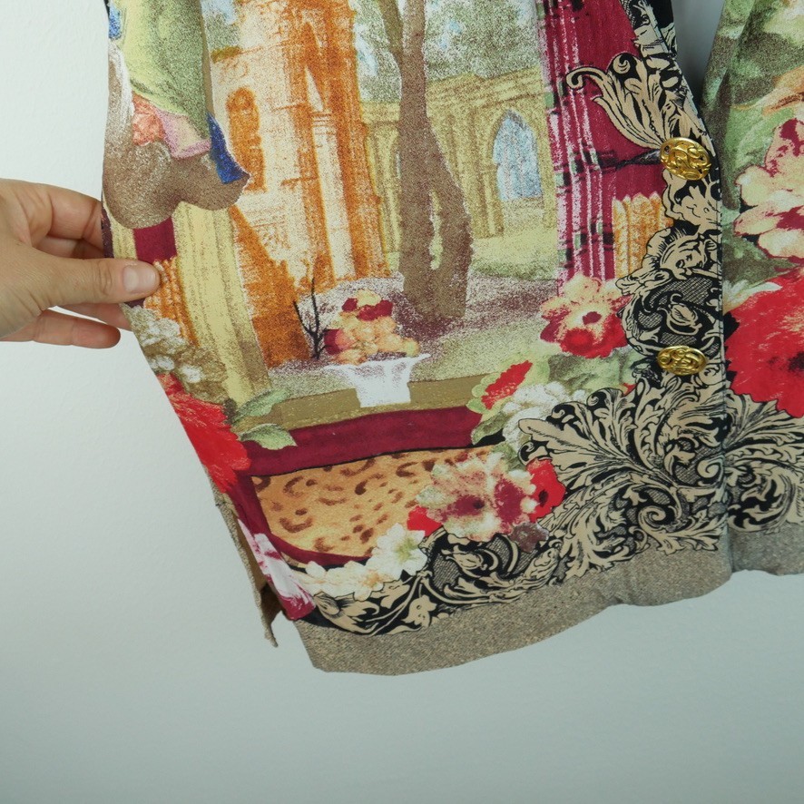 Vintage 90s Baroque Renaissance Jacket Blazer Art to Wear Romantic Size 10