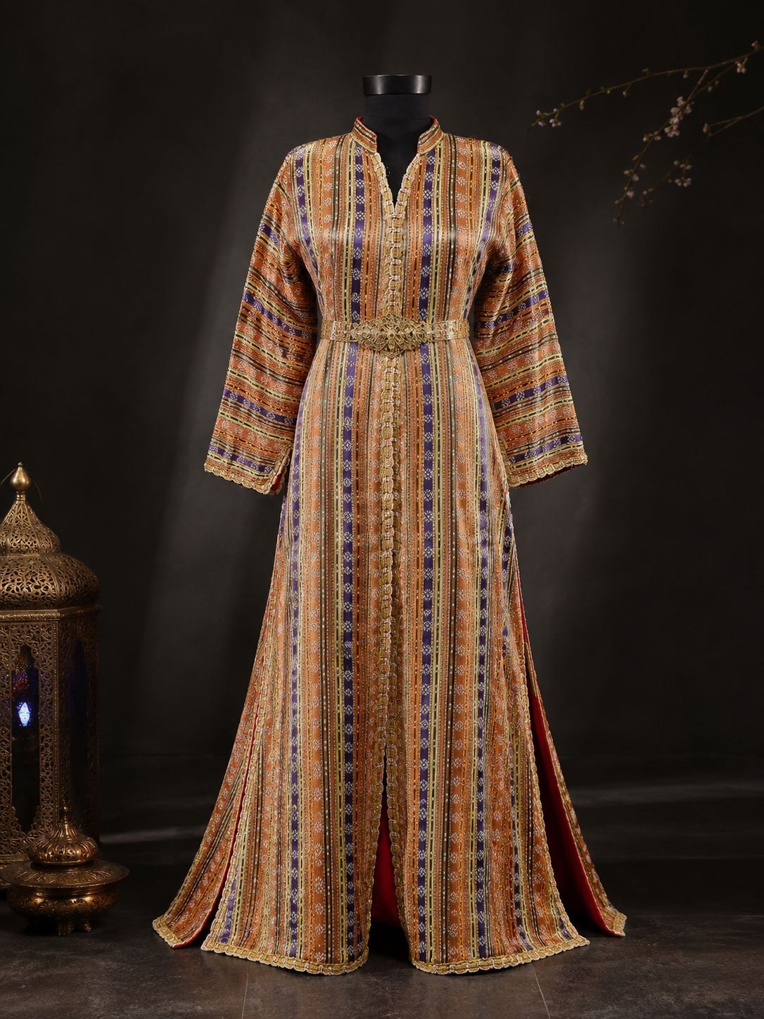 Traditional Anatolian women’s dress, antique Ottoman clothes,Turkish folkcostume