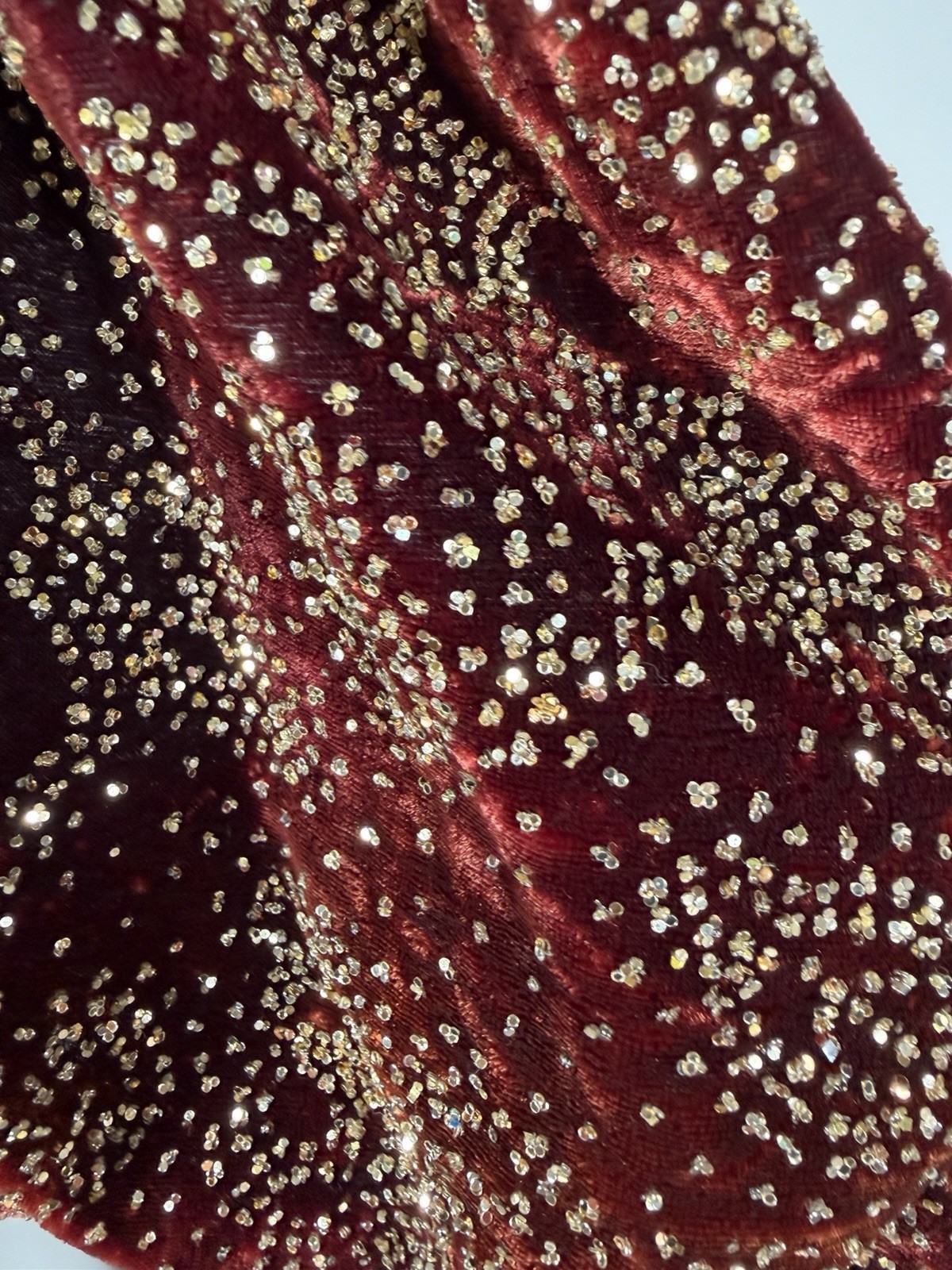 Vintage 80s David Brown Neiman Marcus Velvet Sequin Sleeve Gown