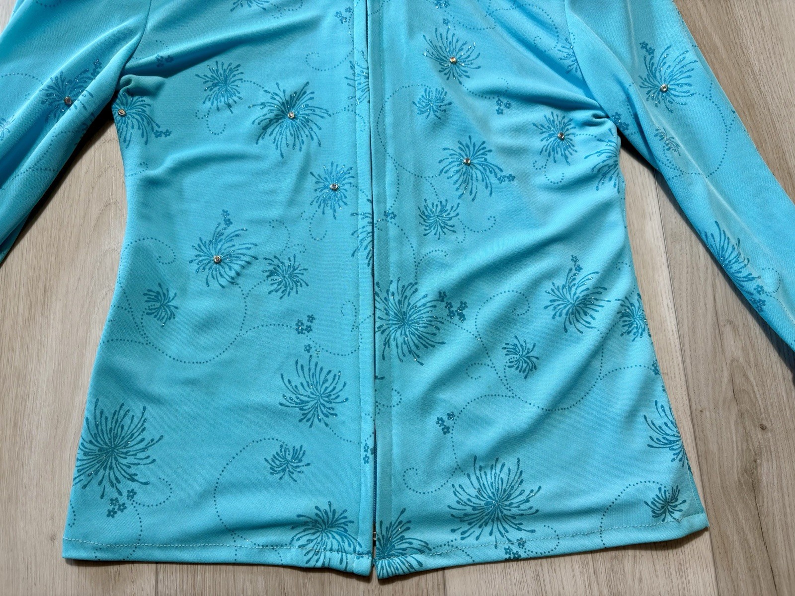 VTG 80s Silver Mesa Leather Equestrian Western Show Jacket NWT S/M Rodeo