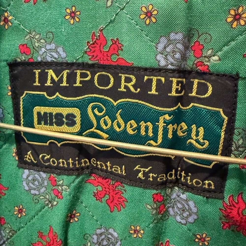 Vintage Lodenfrey 60s Austrian Yellow Loden Wool Mohair Coat Petite XXS/Kids 12