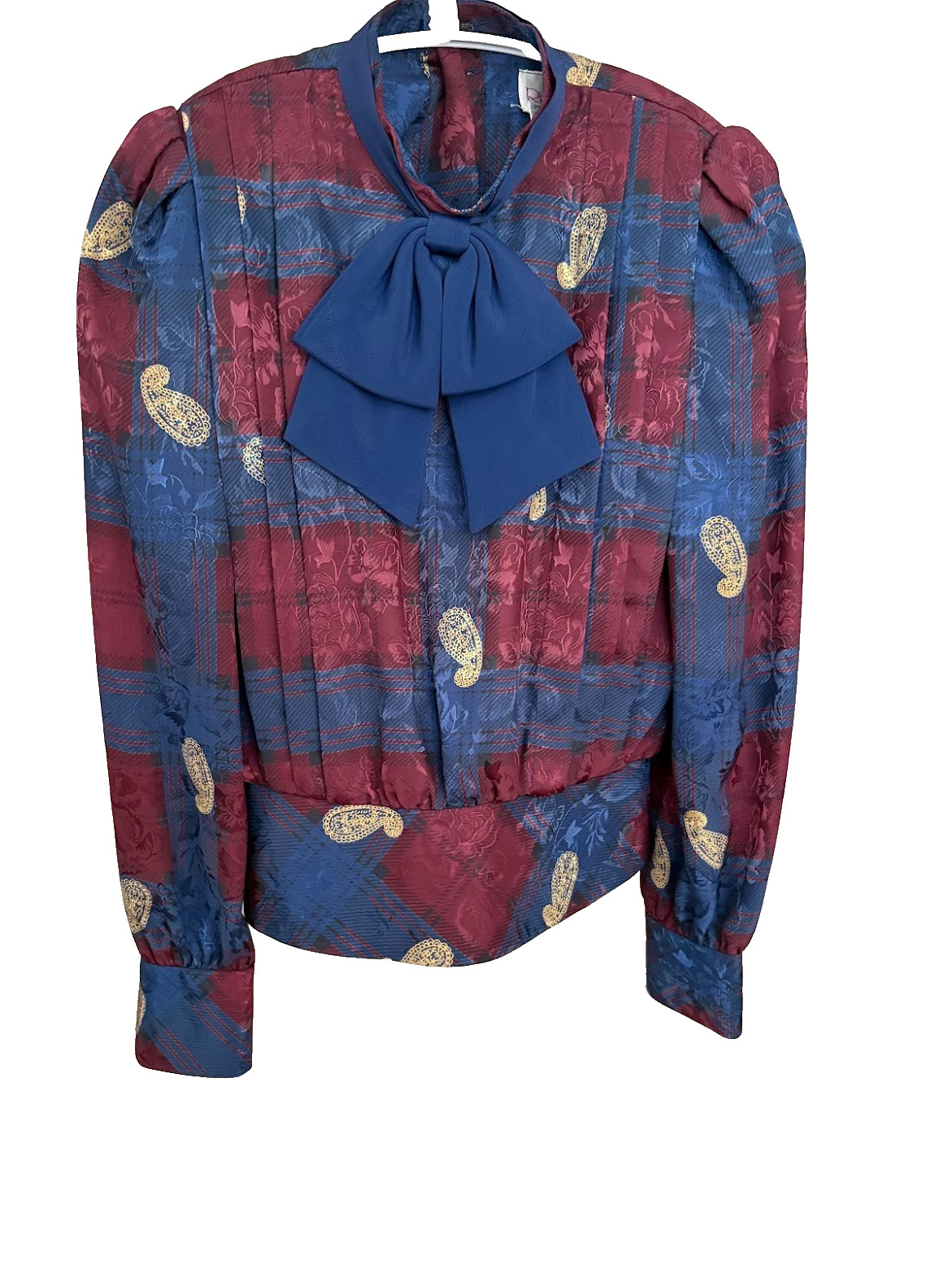 1980s Richard Warren for Saks Fifth Avenue Peplum Blouse – Floral Print size 6