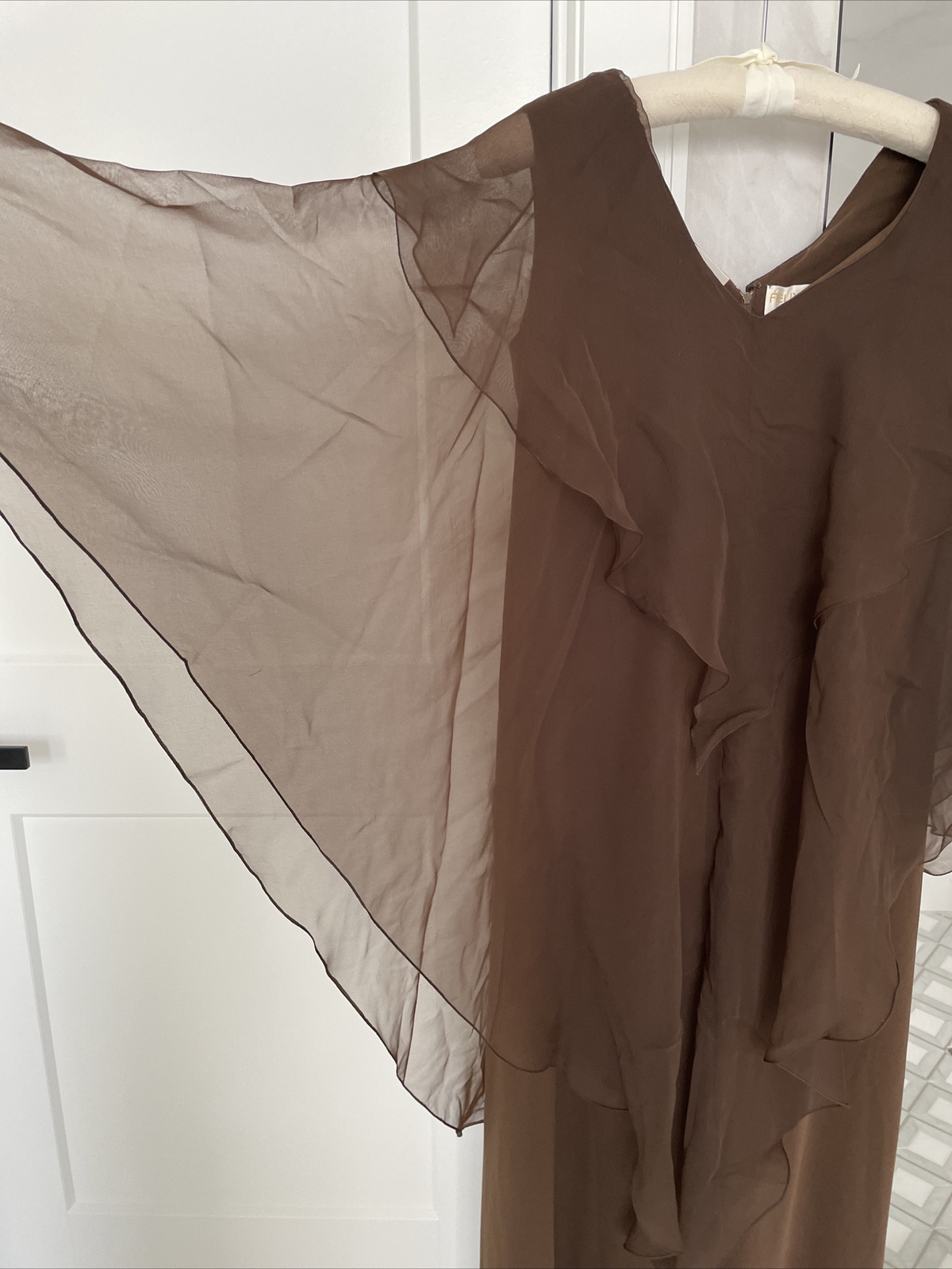 VTG 1960’s Felix Arbeo For Aventura Brown Dress, Loose Fitting, Size M-L/ 10-12
