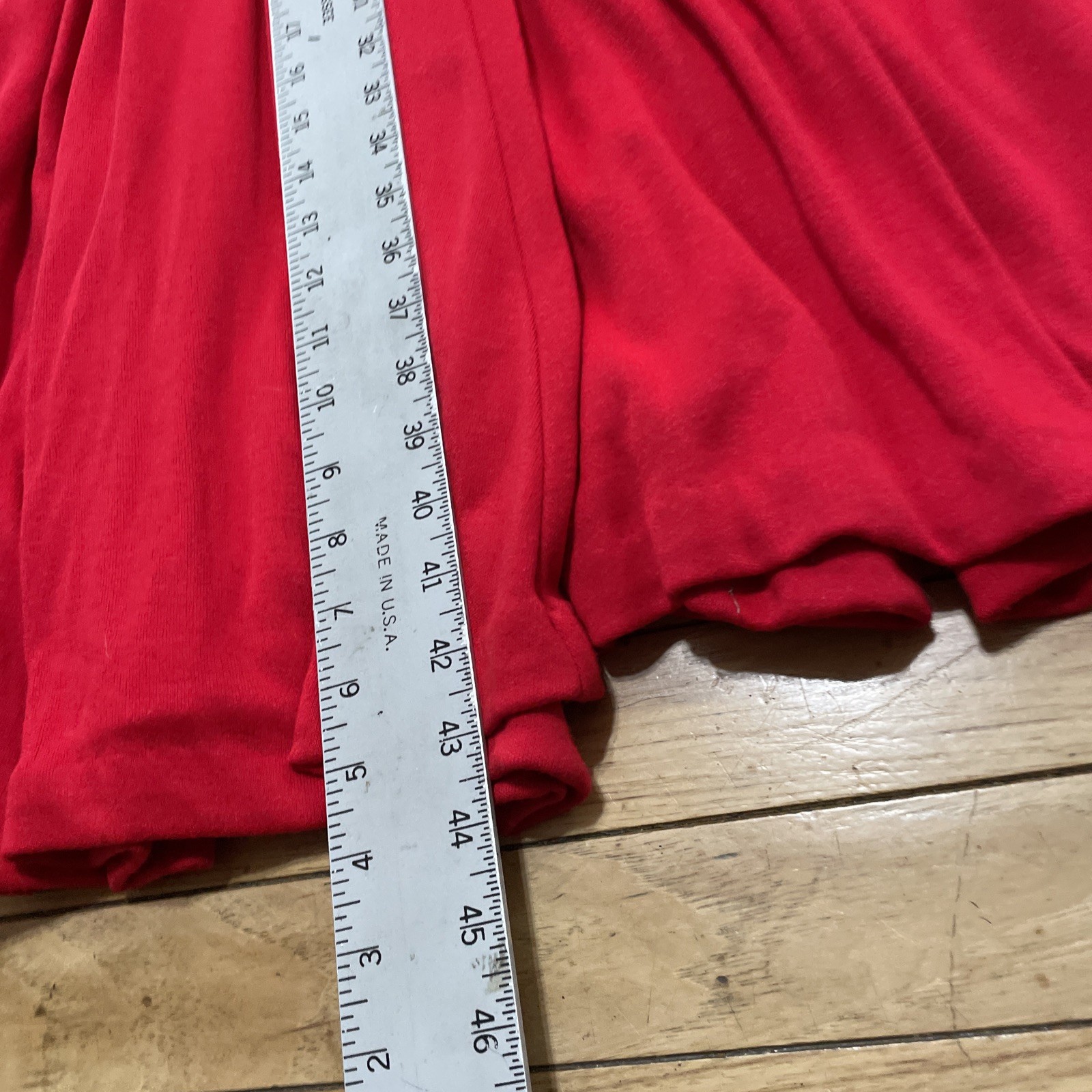 Expo Petite Vintage 1980’s Lace Trim Red Praire Dress Women 4 Wool Zip Made USA