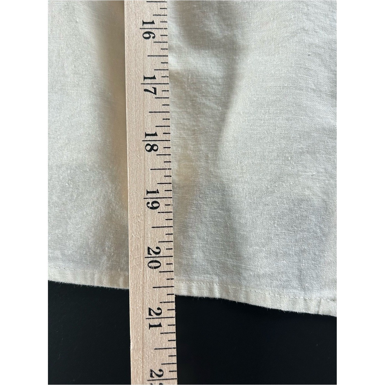 Topshop Ivory Linen Blend Button Front V-Neck Cami Top Size US 4