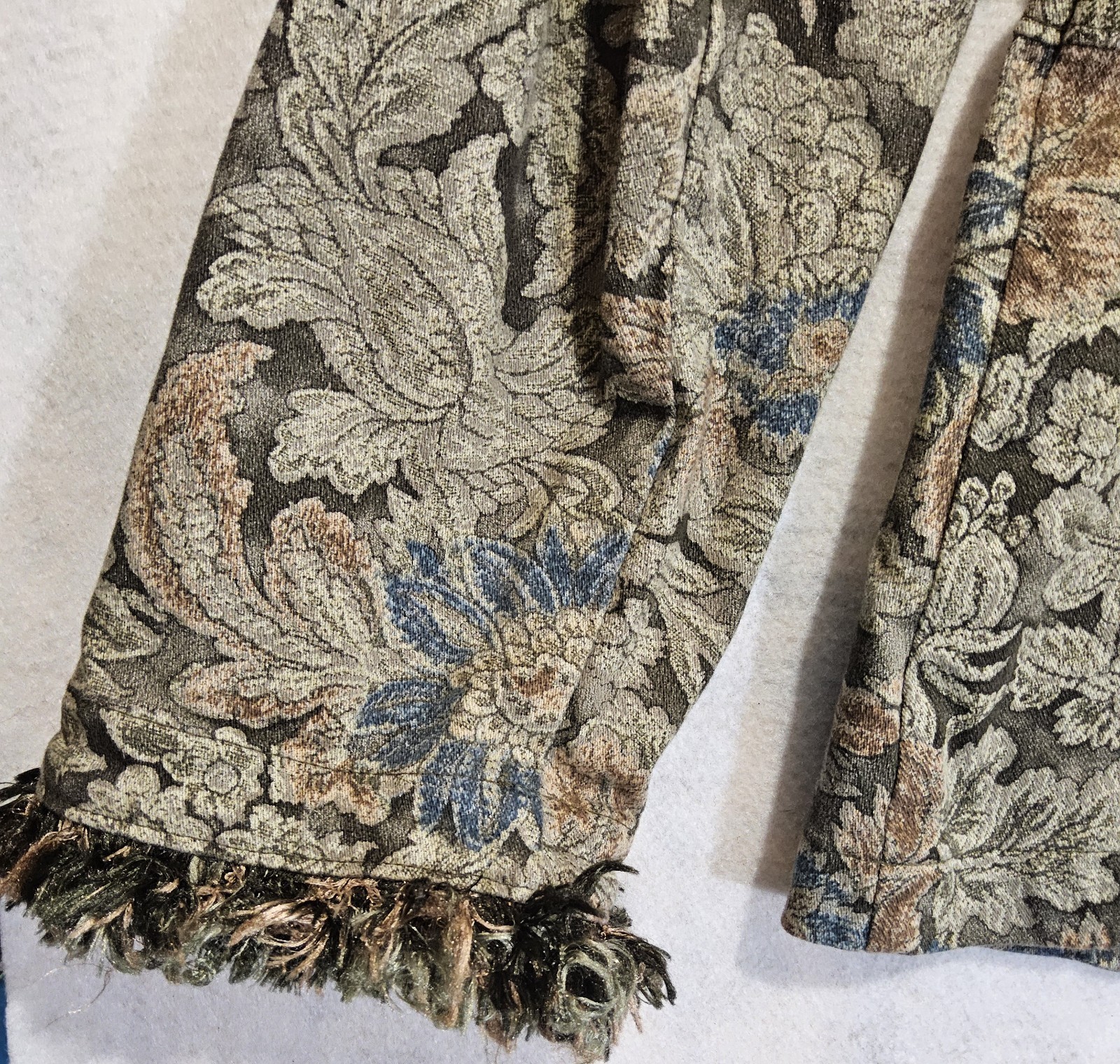 Cottagecore Jacket L Tapestry Floral Bell Sleeve Fairy Whimsy Y2K Country Vtg