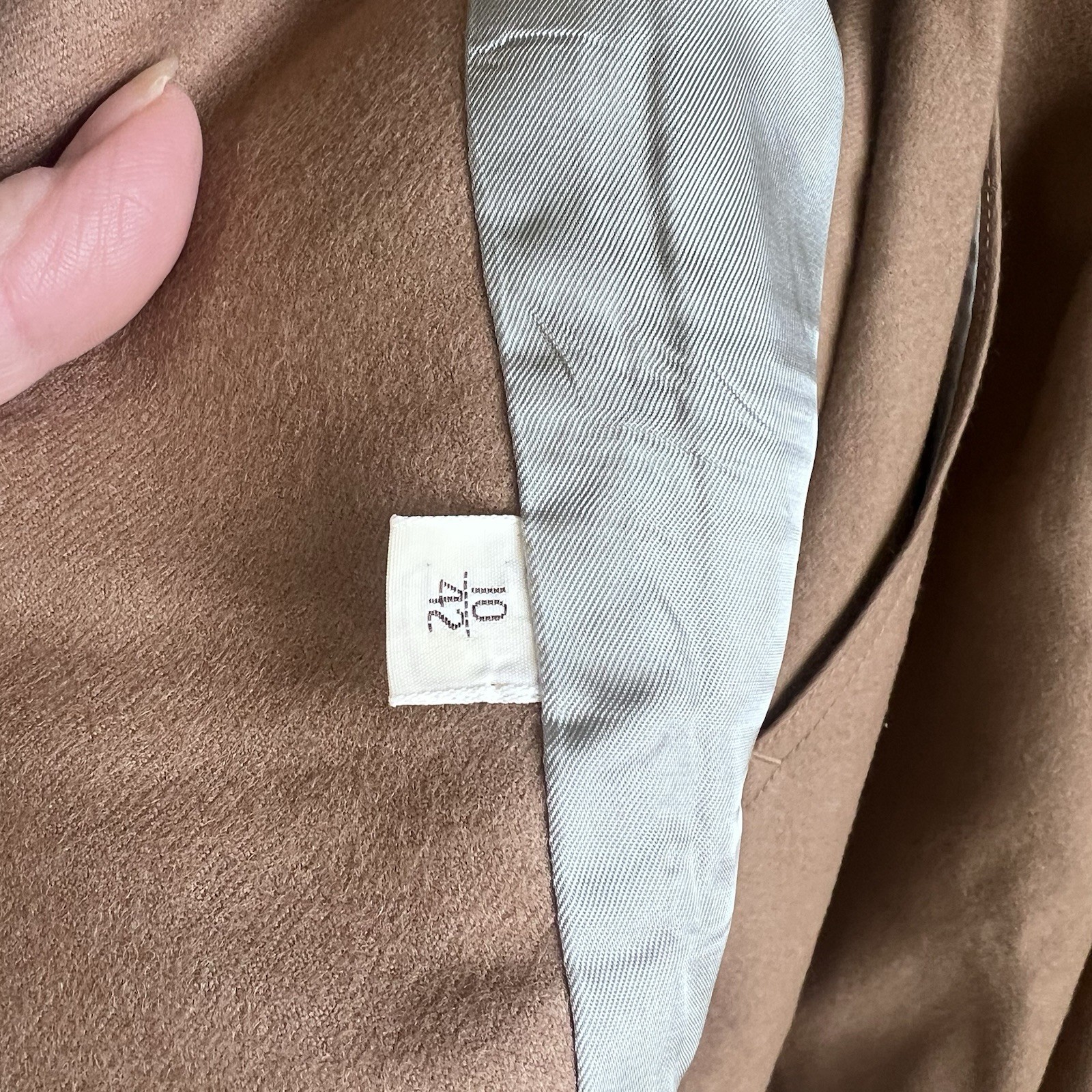 Vintage Barry Bricken Women Wool Skirt Suit Set Size 10 Tan Pleated Union USA