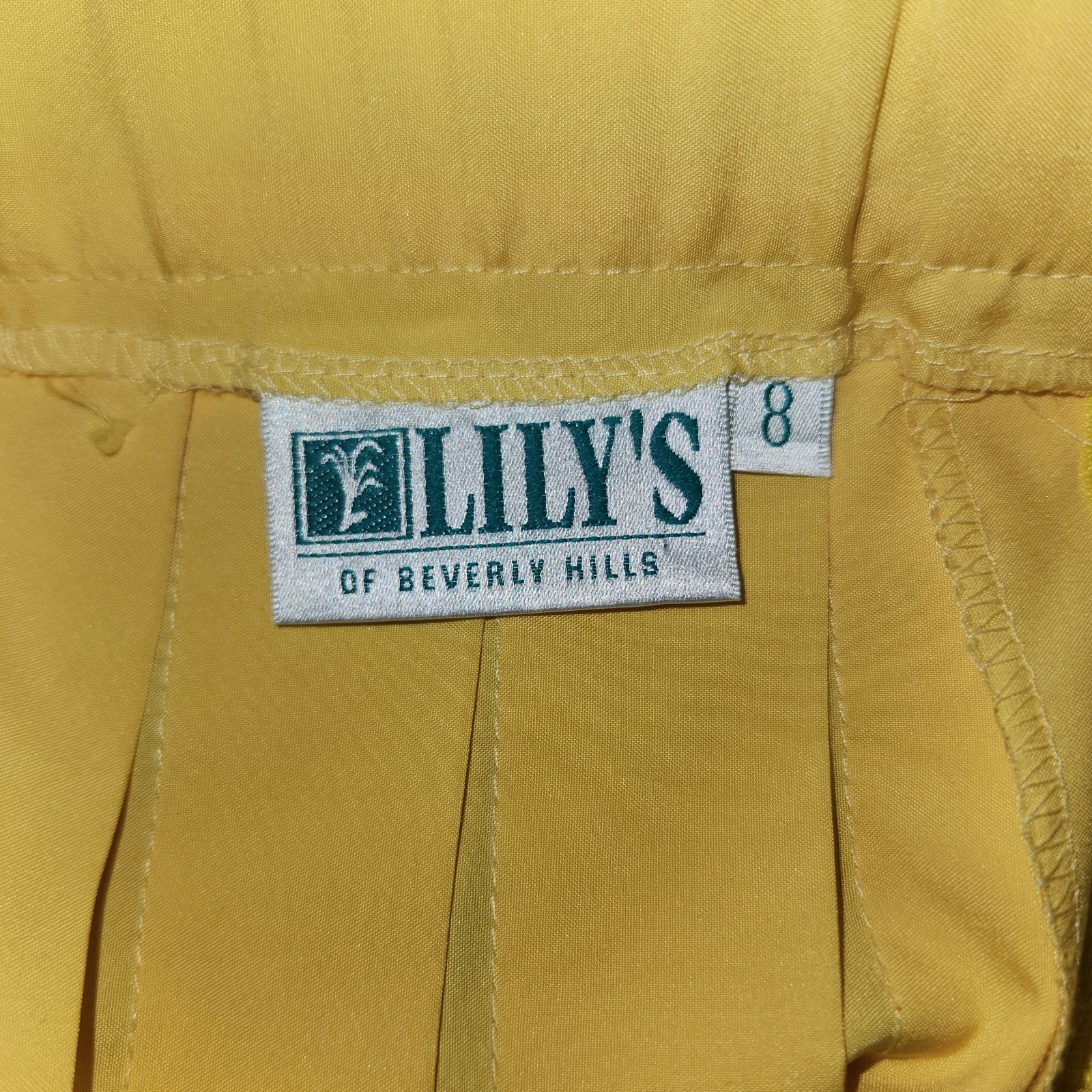 Vintage 80s Tennis Skirt Pickle Ball Yellow Preppy Golf Lily’s Beverly Hills (8)