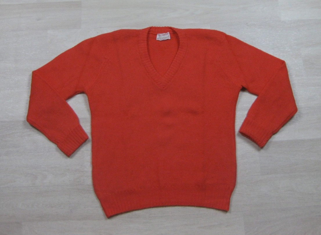 Vintage 50s Shaglander by Darlene Sweater Womens (38) 100% Wool V Neck USA