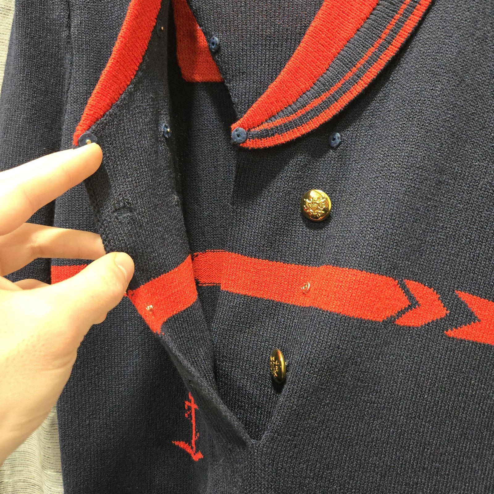 VTG Adolfo Neiman Marcus | Blue & Red Sailor/Nautical Themed Dress