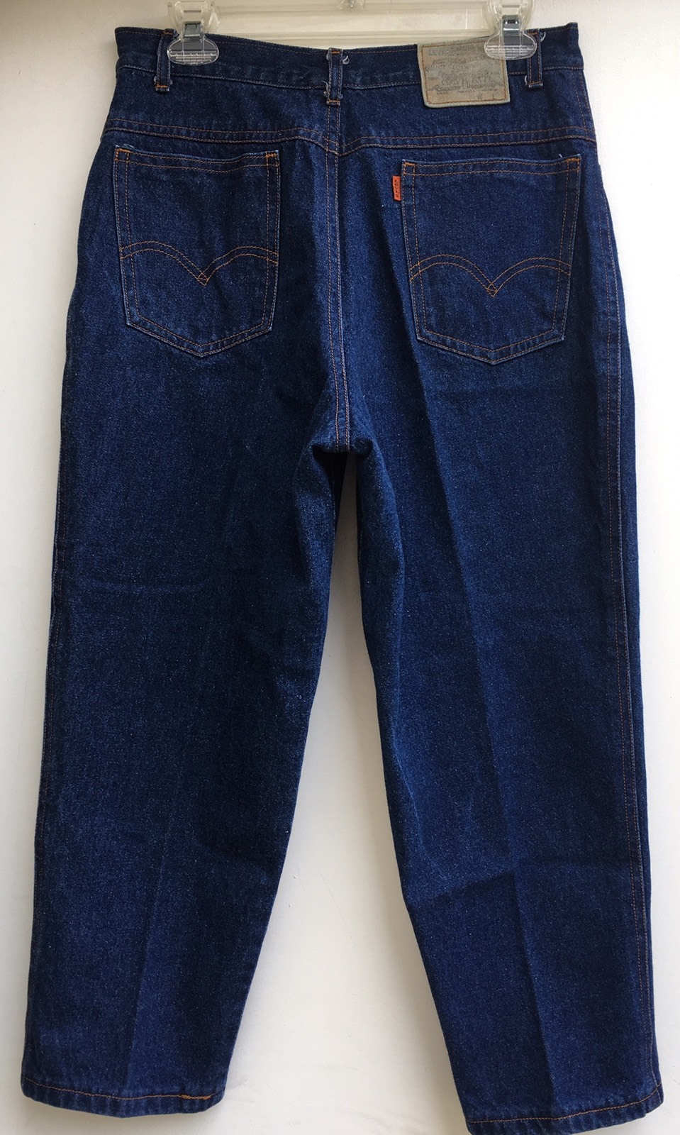 Vintage Levis High Waist Tapered Leg Jeans Made In USA Orange Tab 31 Inch Waist