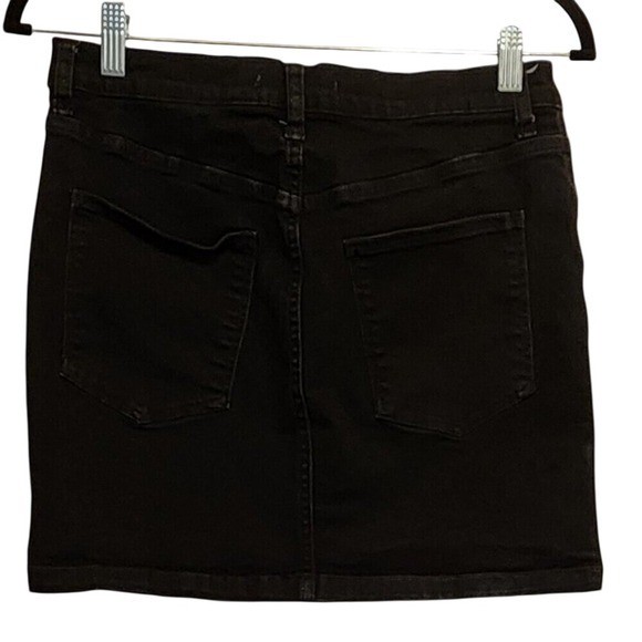 We The Free Denim Mini Skirt 30 Black Indie Grunge Boho Streetwear Denimcore