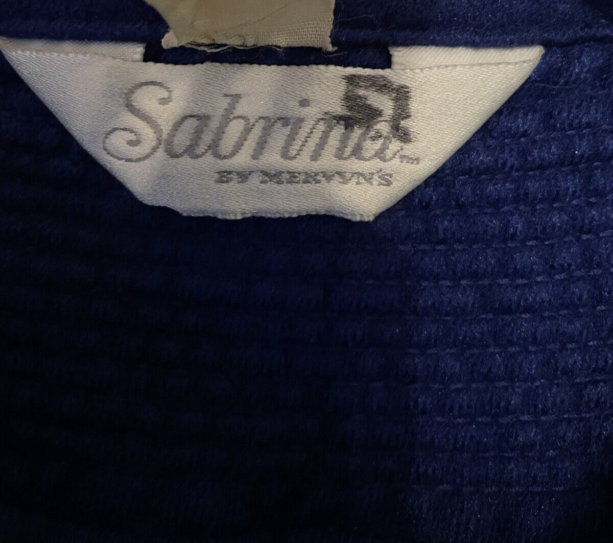 Sabrina for Mervyn’s Women’s Long Sleeve Robe Blue Full Snap Closure Size 1X