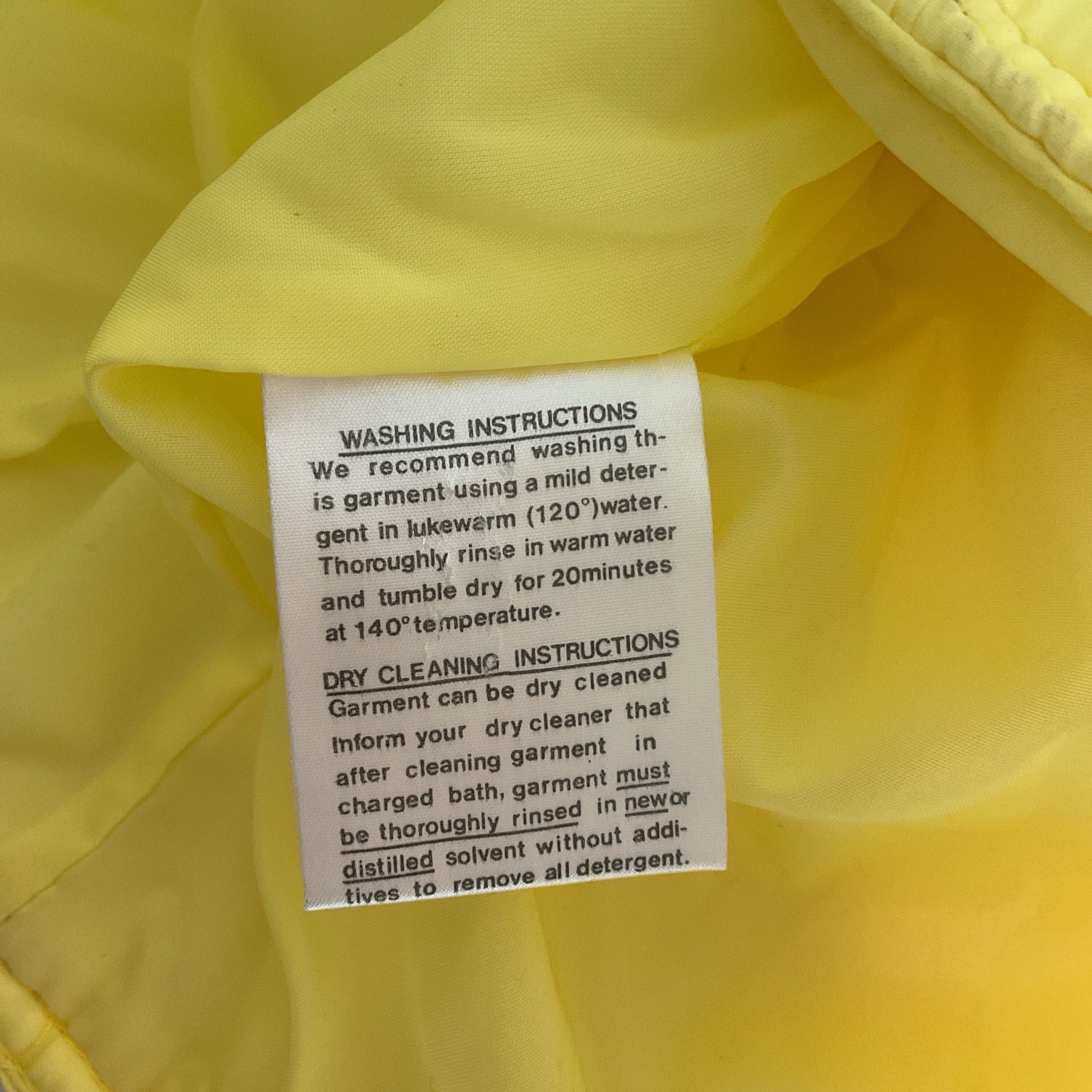 Vintage 70s Number 1 Sun Yellow Puffer Ski Snow Vest Womens M Hong Kong