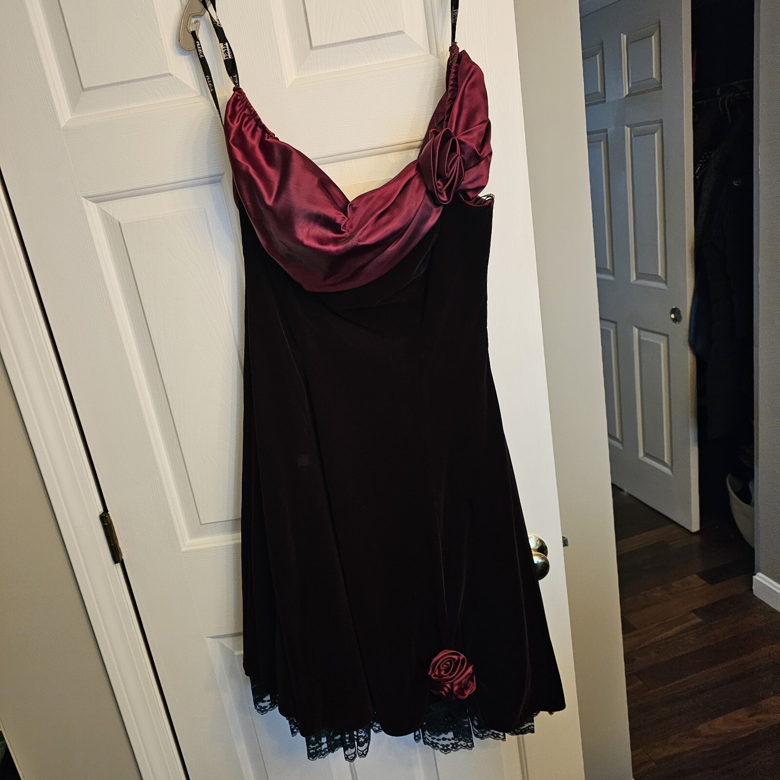 VINTAGE Karen Lucas For Niki Burguny Velvet Dress Size 14, Great Shape, 1980’s