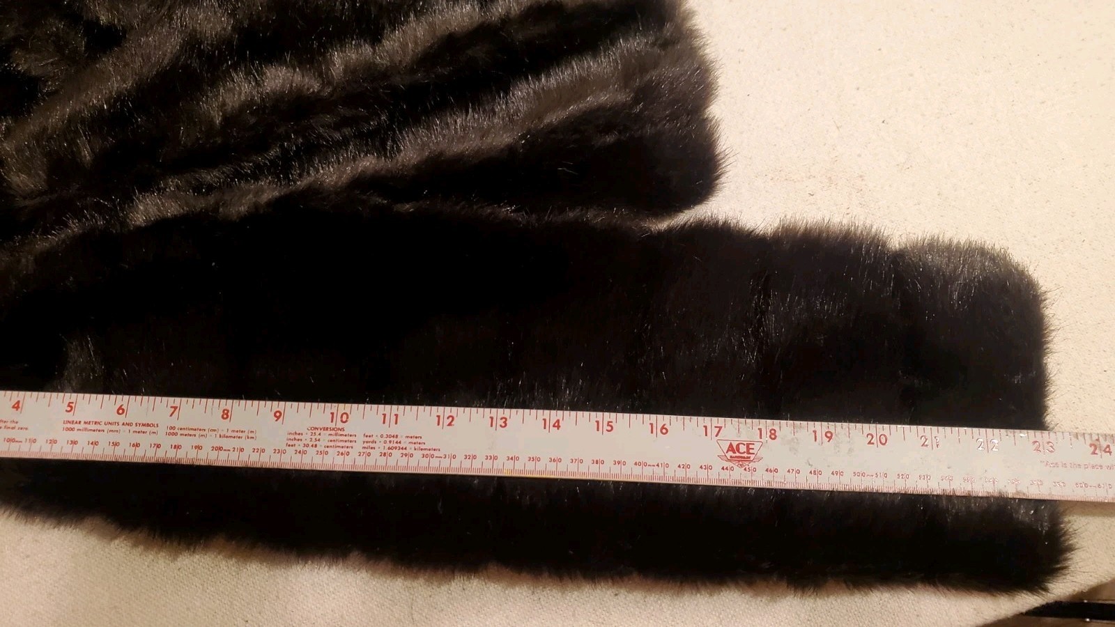 Faux Mink Fur Cropped Jacket Ladies Small Brown Vintage Stylish Retro Chic Warm