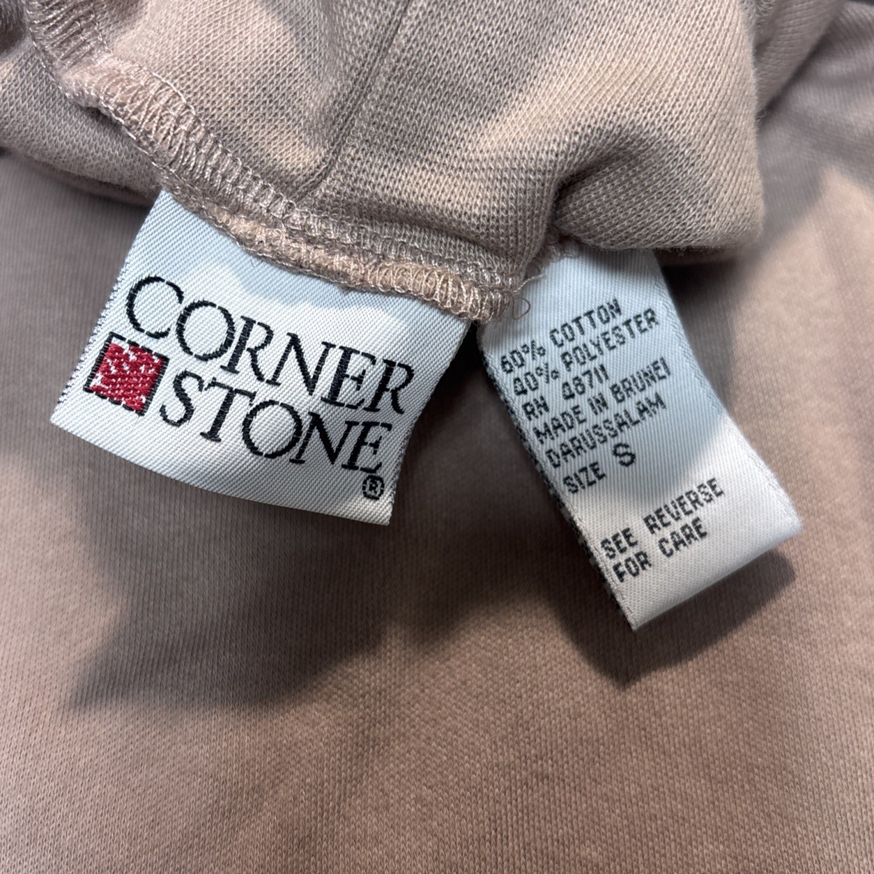 Vintage Corner Stone Turtleneck S Lot of 2 Blue Beige Cotton Polyester