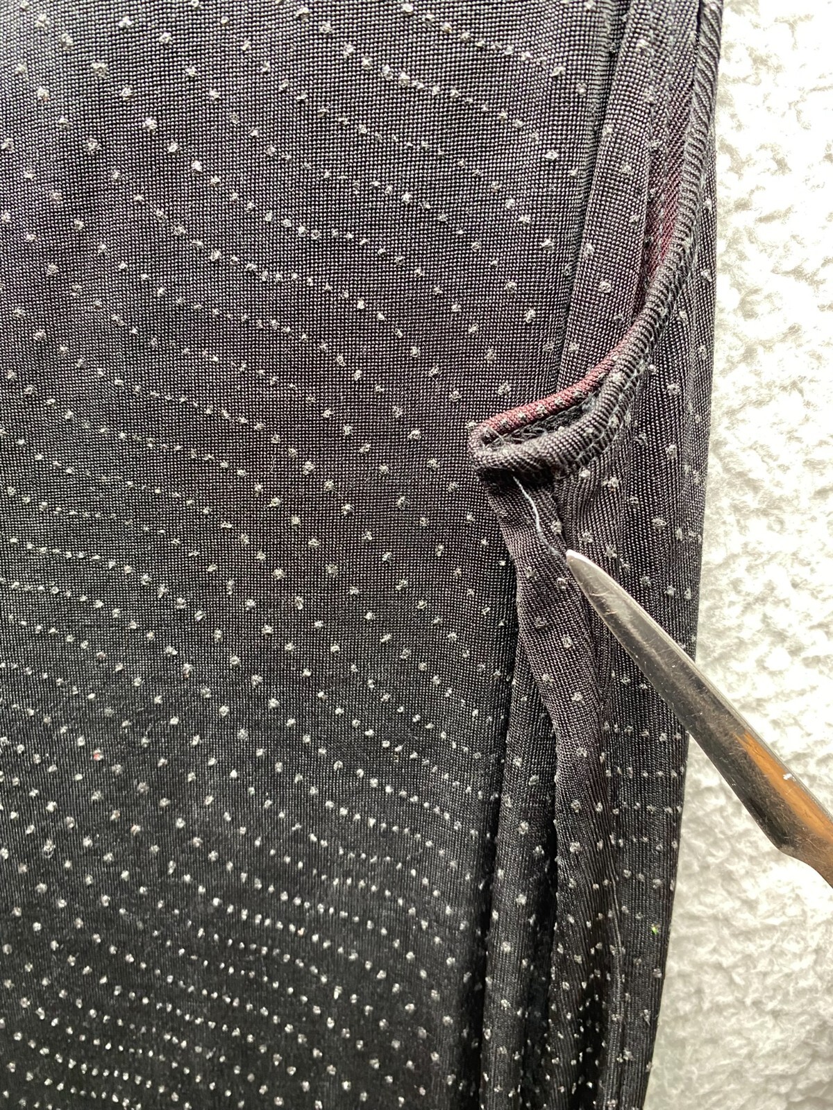 90s Y2K I.N. Studio Women’s Size 12 Black Sparkly Maxi Dress Party Stained Pits