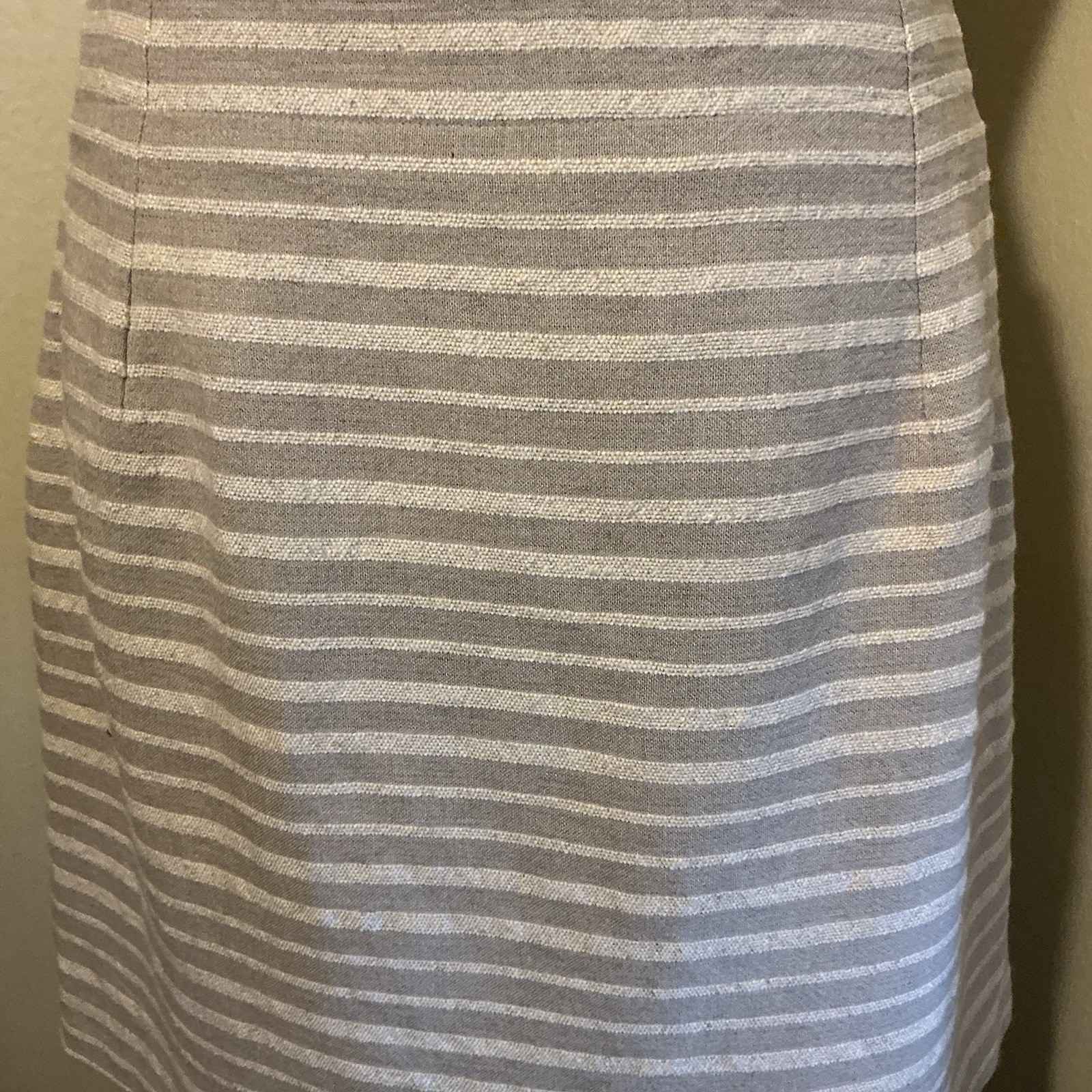 Vintage Express Skirt Womens 9/10 Linen Blend Striped Wrap Mini Made USA Y2K