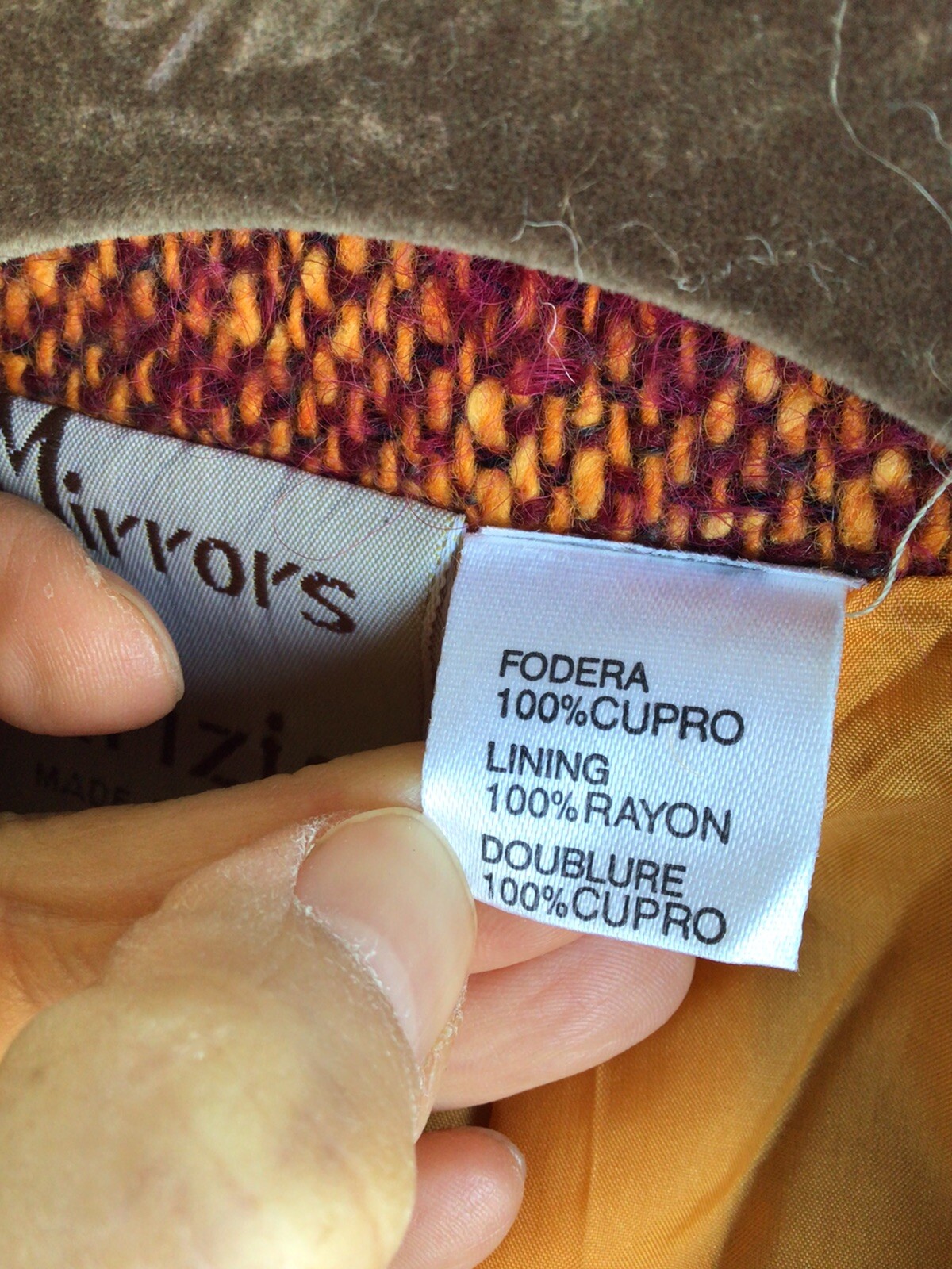 Vintage MIRRORS OF KRIZIA 100% Cupro Jacket Blazer