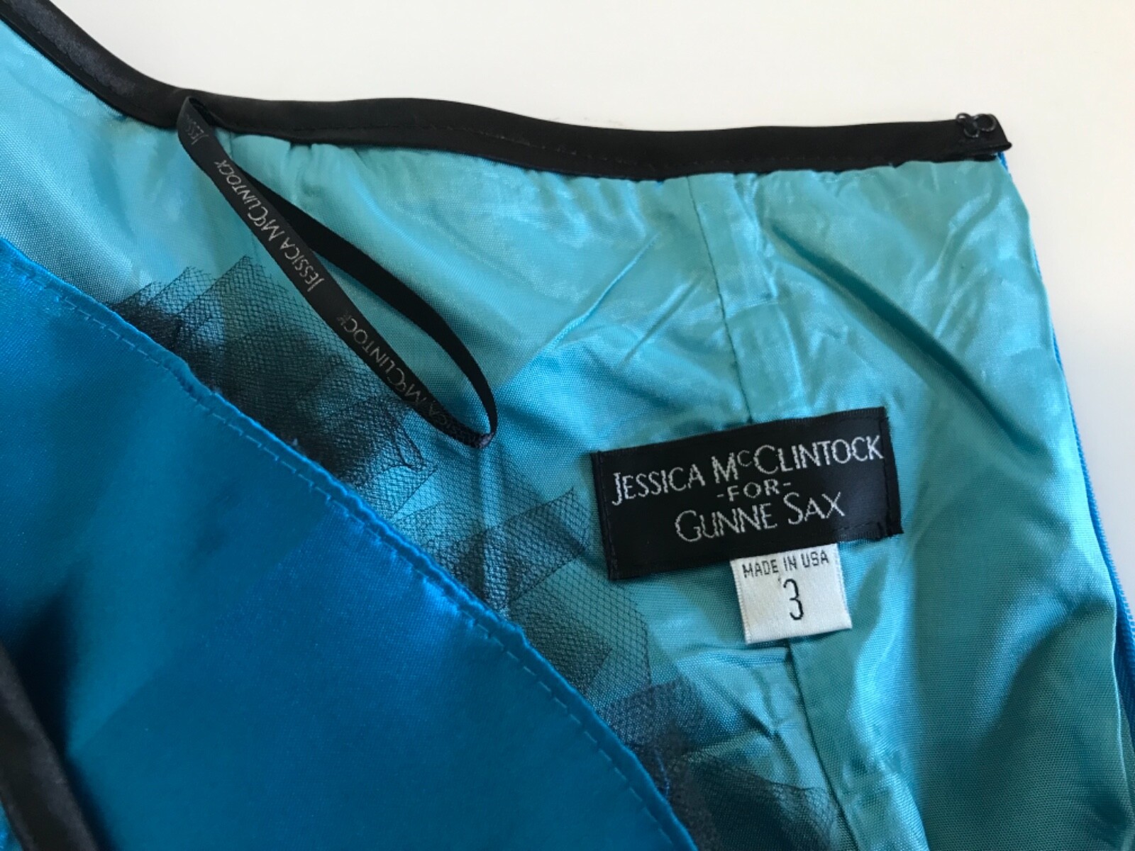 Gunne Sax Jessica McCLintock Vintage Y2k Party Prom Dance Dress Formal Size XS 3