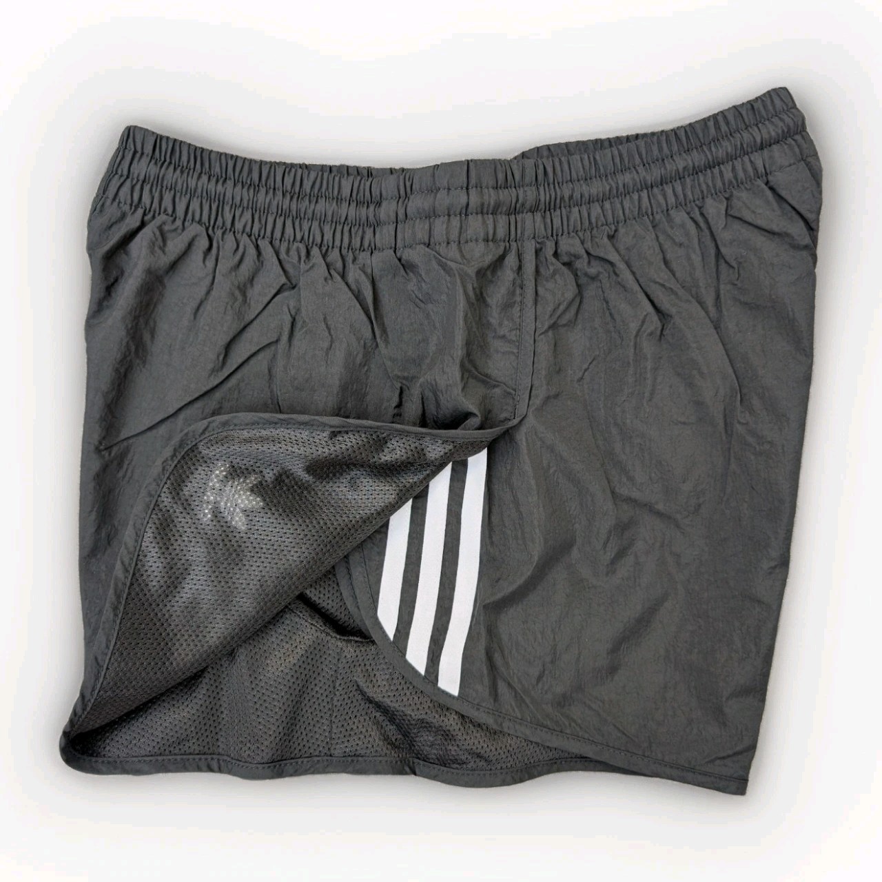Adidas Like NEW Sprinter Nylon Shorts Running Womens 36 Black Running Sports Gym