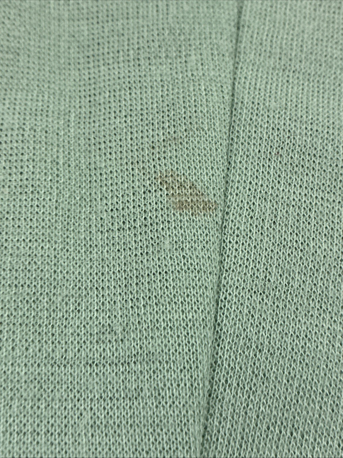 Vintage 1950s-1970s Women’s Mint Green Button-Front Long Sleeve Dress Waist 26