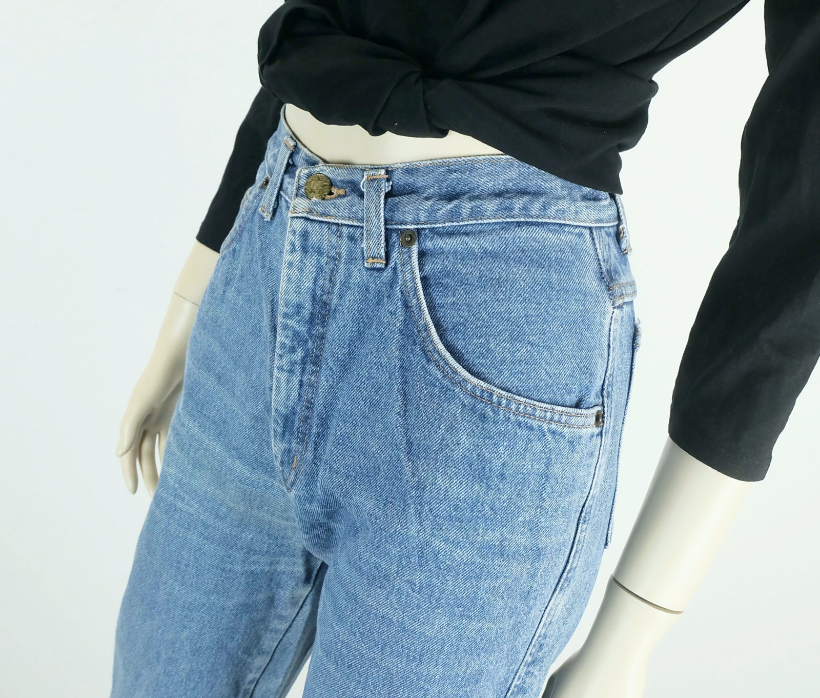 80s 90s true vintage high waist JEANS size S diversa…di la rage jeans italy