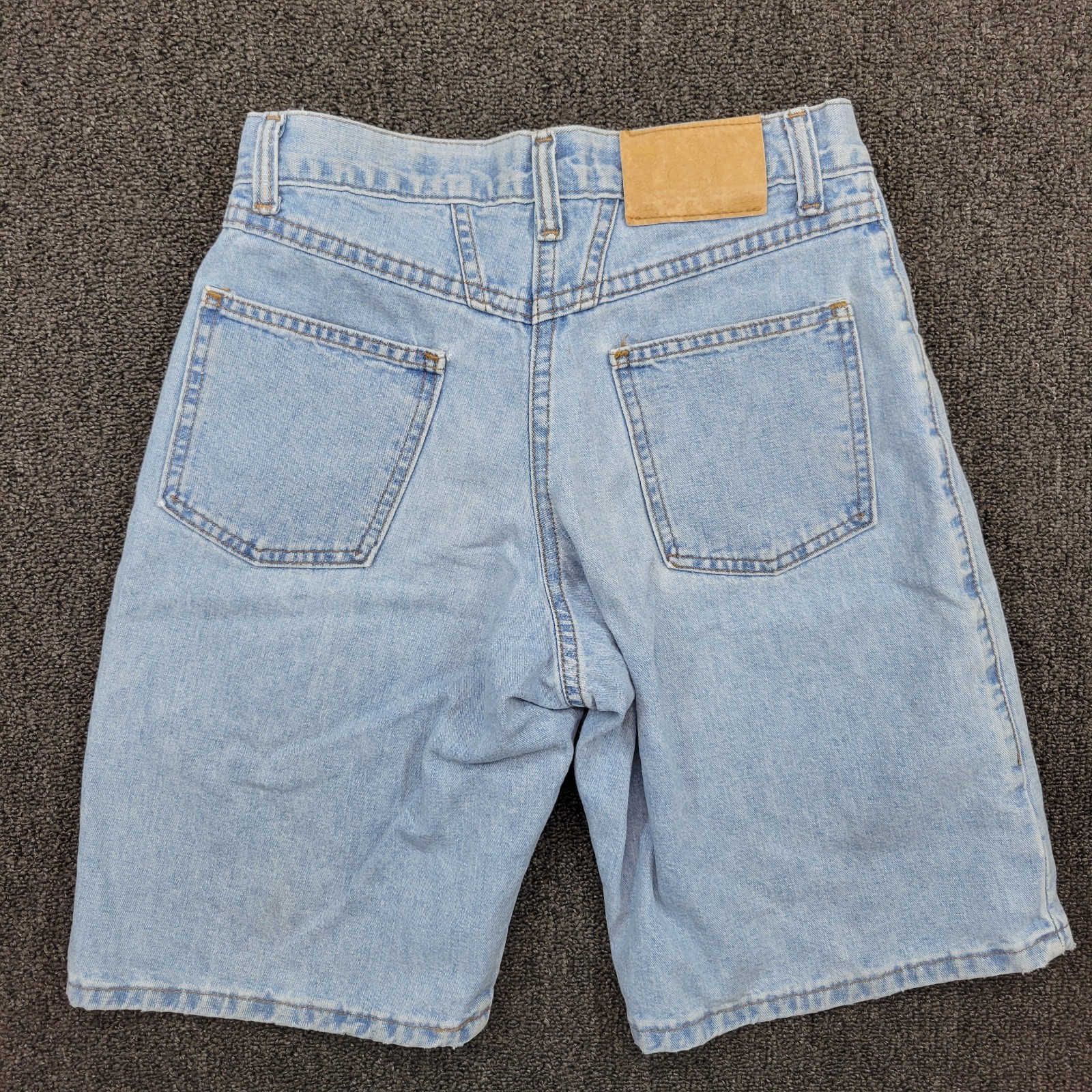 Vtg 90s Y2K Marithe Girbaud Francois Size 12 Light Denim Jean Wash Shorts