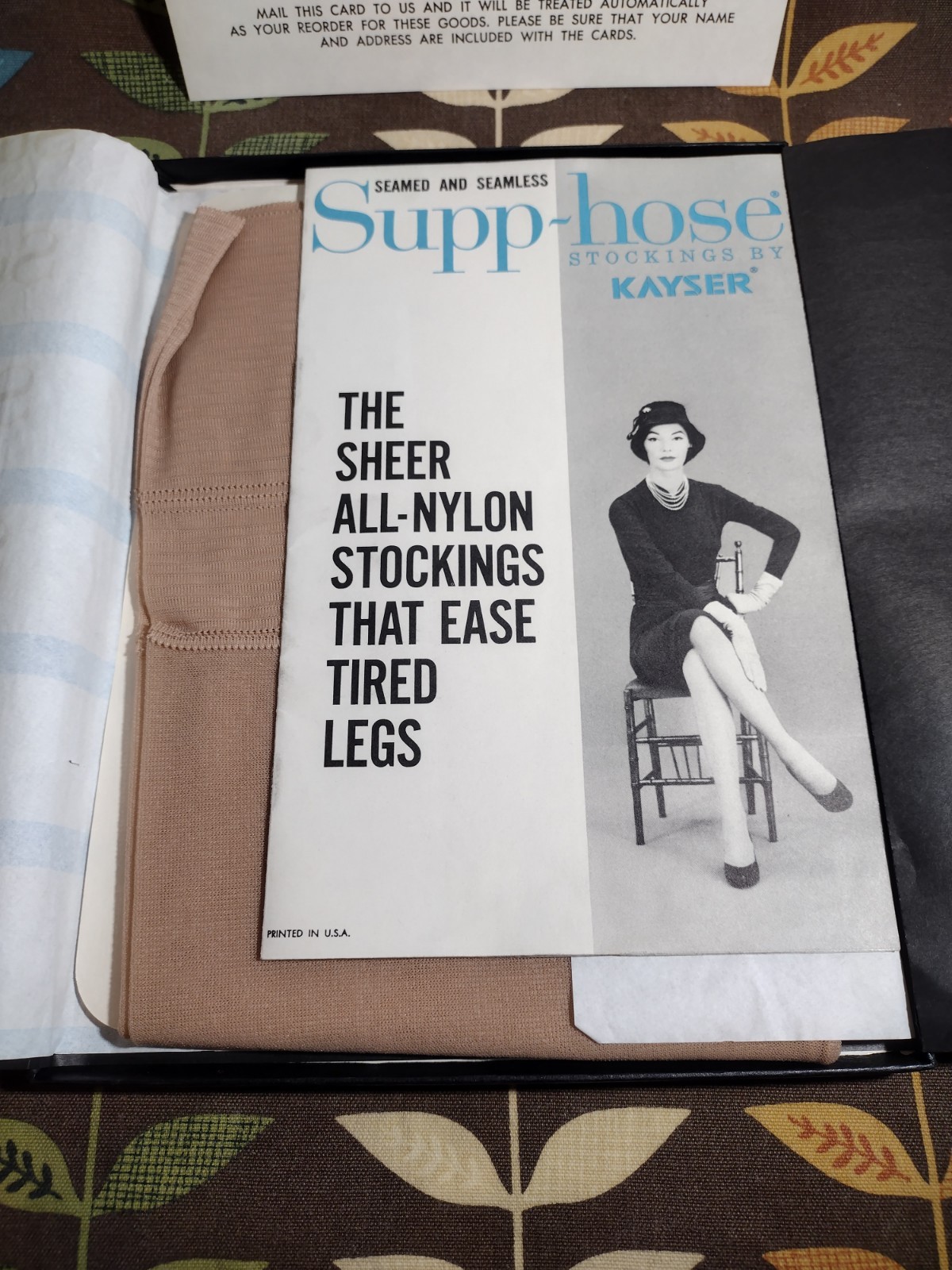 Supp Hose by Kayser Roth Glamour 100% Nylon Stockings S1 Tall Royal 10.5-11 L #2