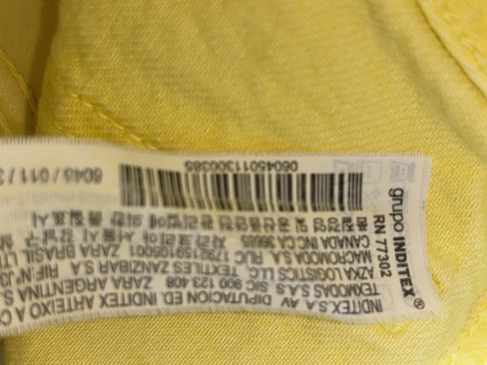 VTG Zara Women Size 6 Faded Yellow Wide Leg Denim Jeans High Rise 100% Cotton
