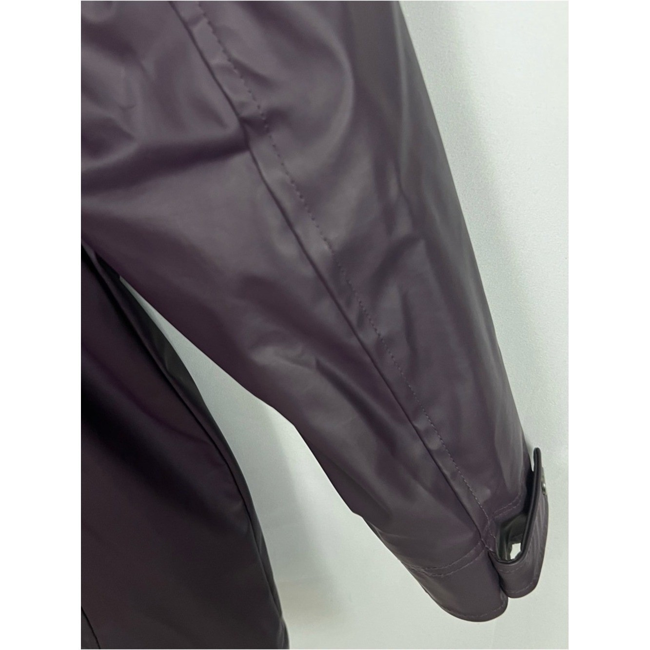 Weatherproof Women’s Hooded Rain Slicker Jacket Plum Size Small