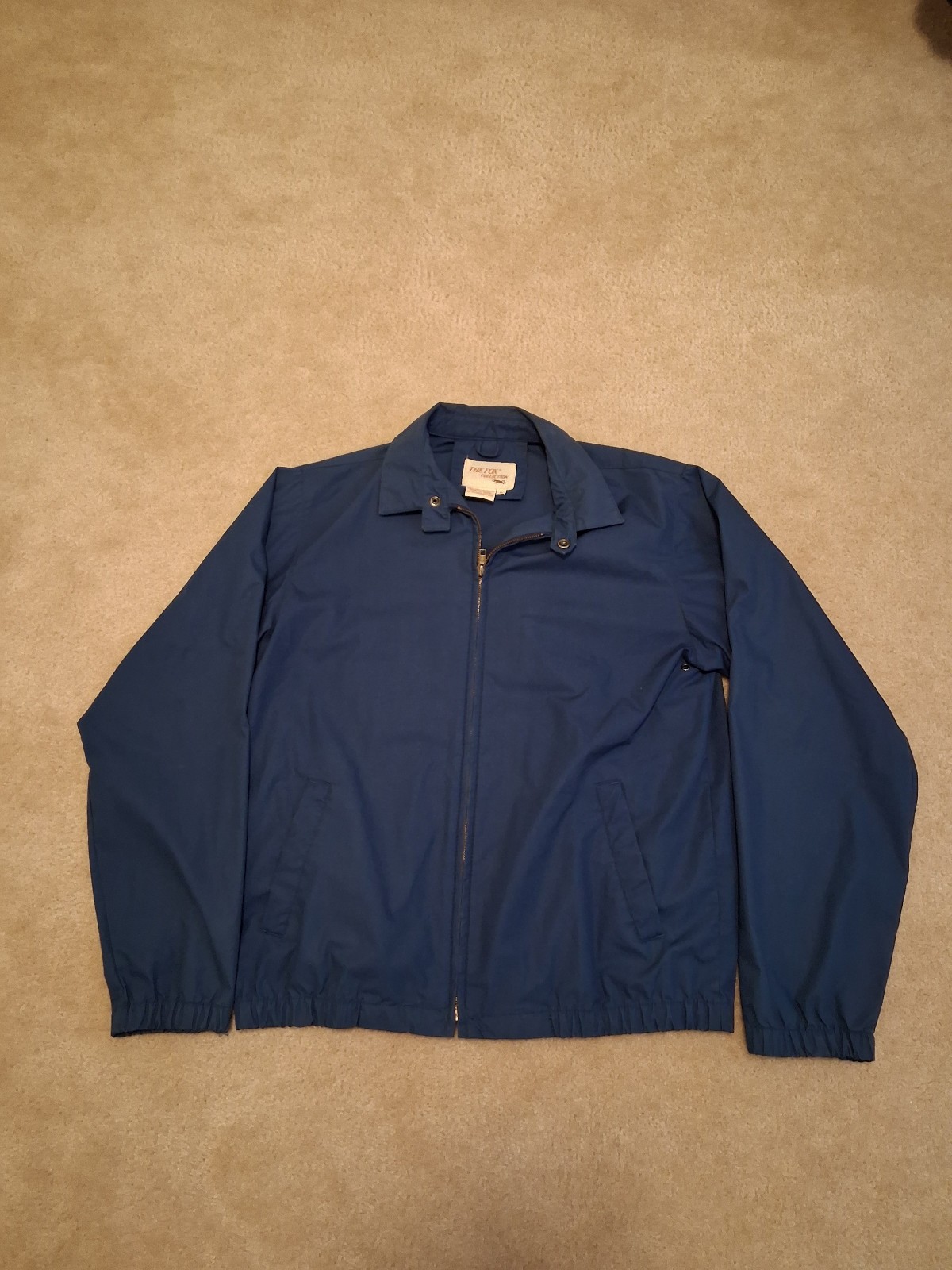 Vintage The Fox Collection Small Windbreaker Jacket Blue 80’s 90’s Y2K Preppy