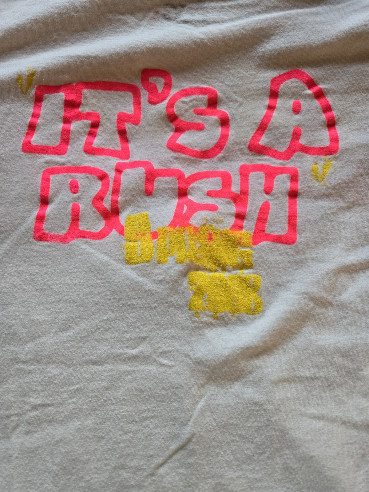 Vintage Delta Psi Omega Music Honor Society Rush 2008 Splash Splatter Tshirt