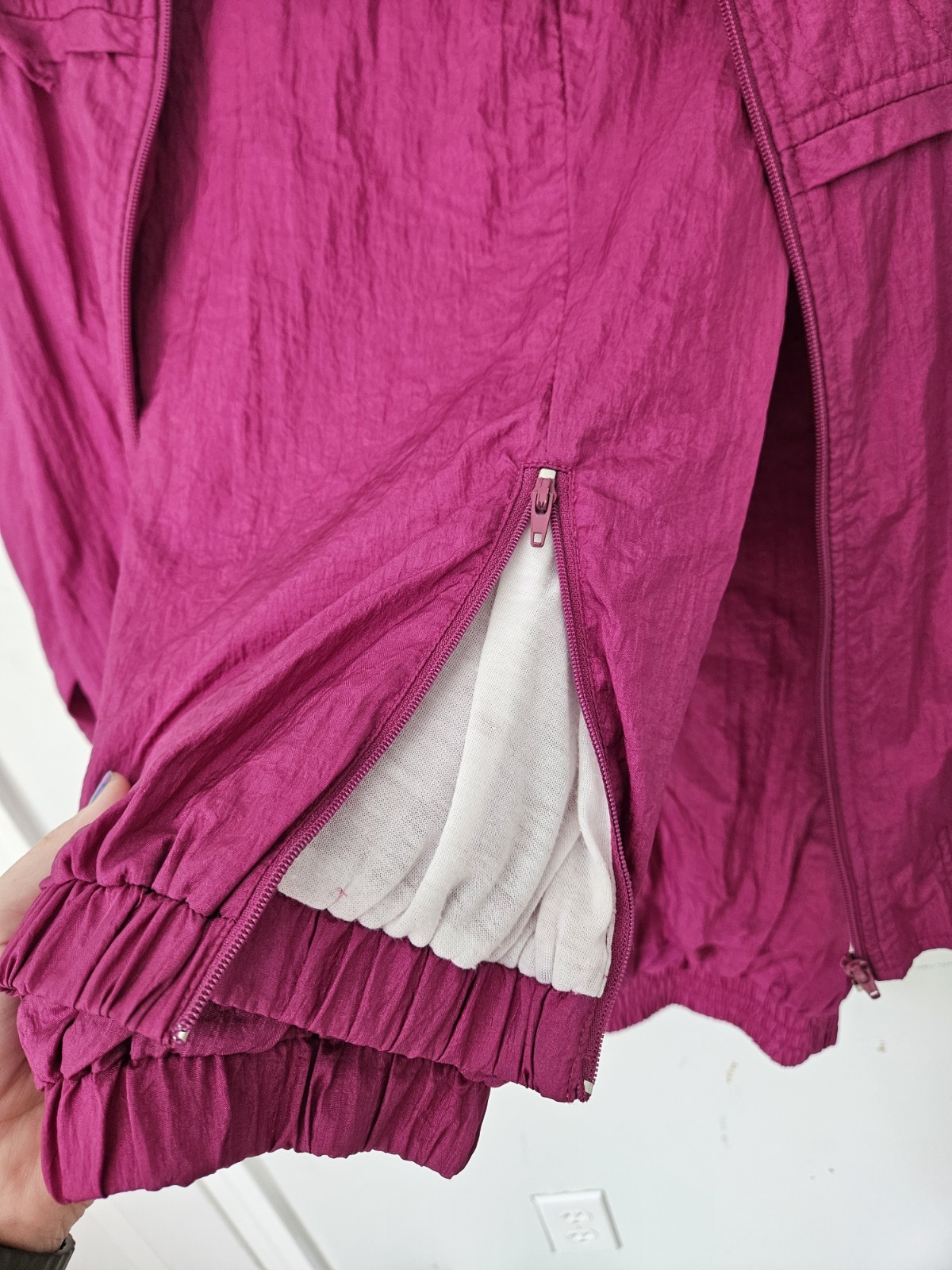 VTG LAURA KATHERINE Womens Adult Pink Track Suit Jacket Pants L